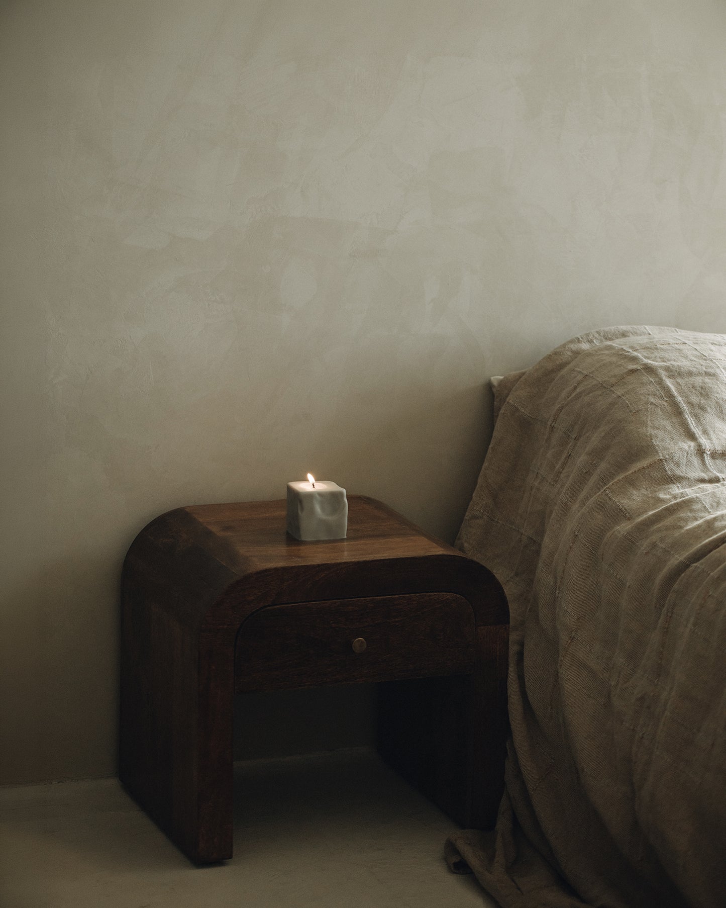 Raw Block Small Candle