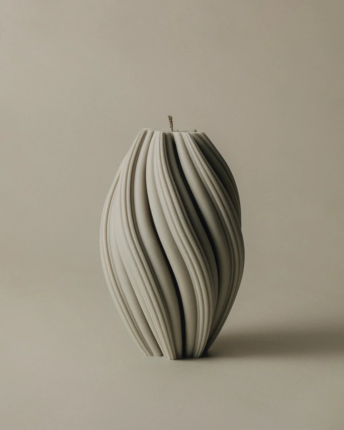 Swirl Candle - Large - Jade