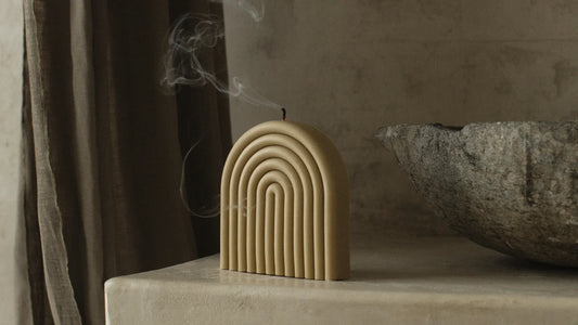 lawa-candle-rainbow-decor-olive-beige