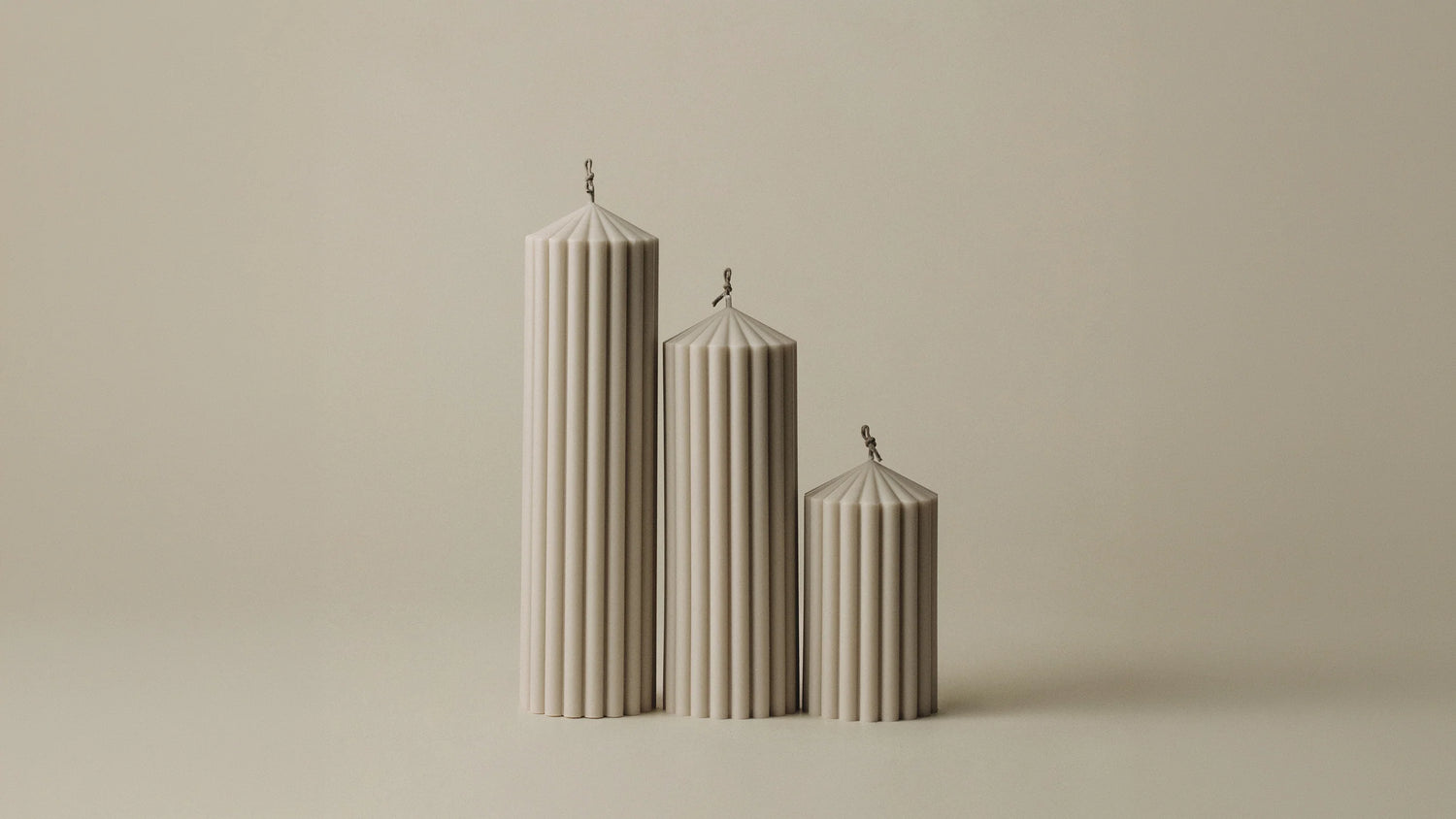 Set of 3 Candles | Sculptural Candle Trios Hand-Poured in LA