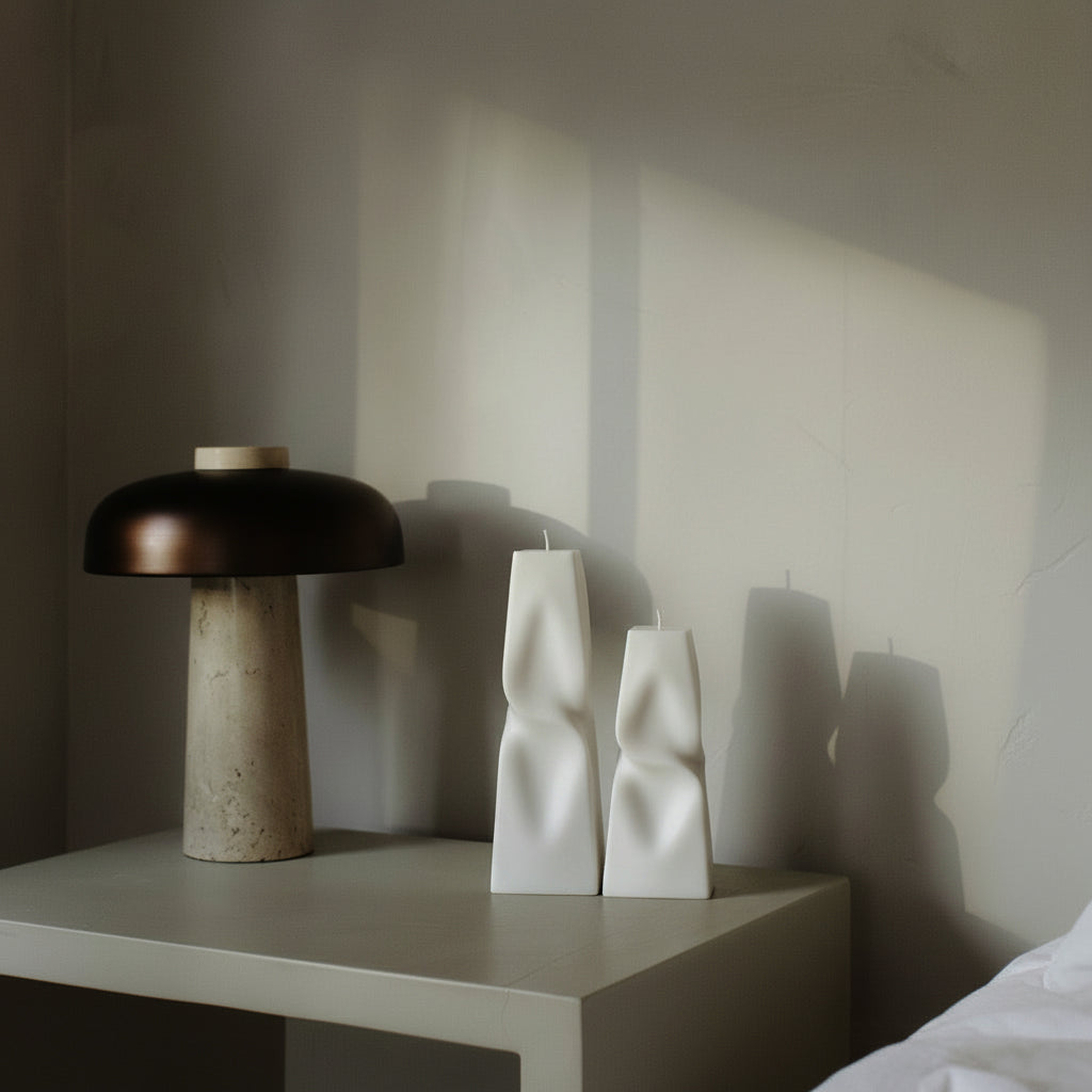 Twisted Pyramid Candle