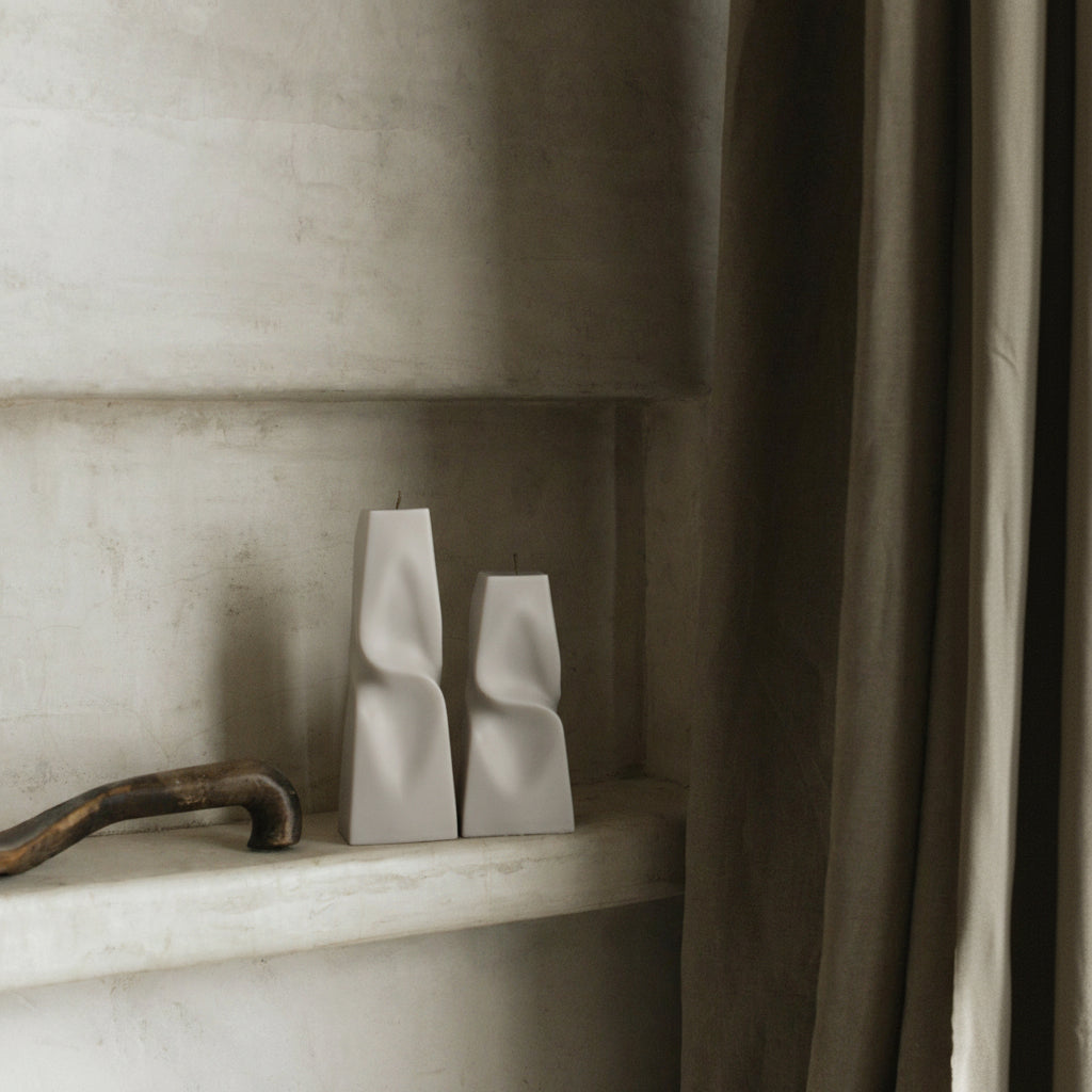 Twisted Pyramid Candle