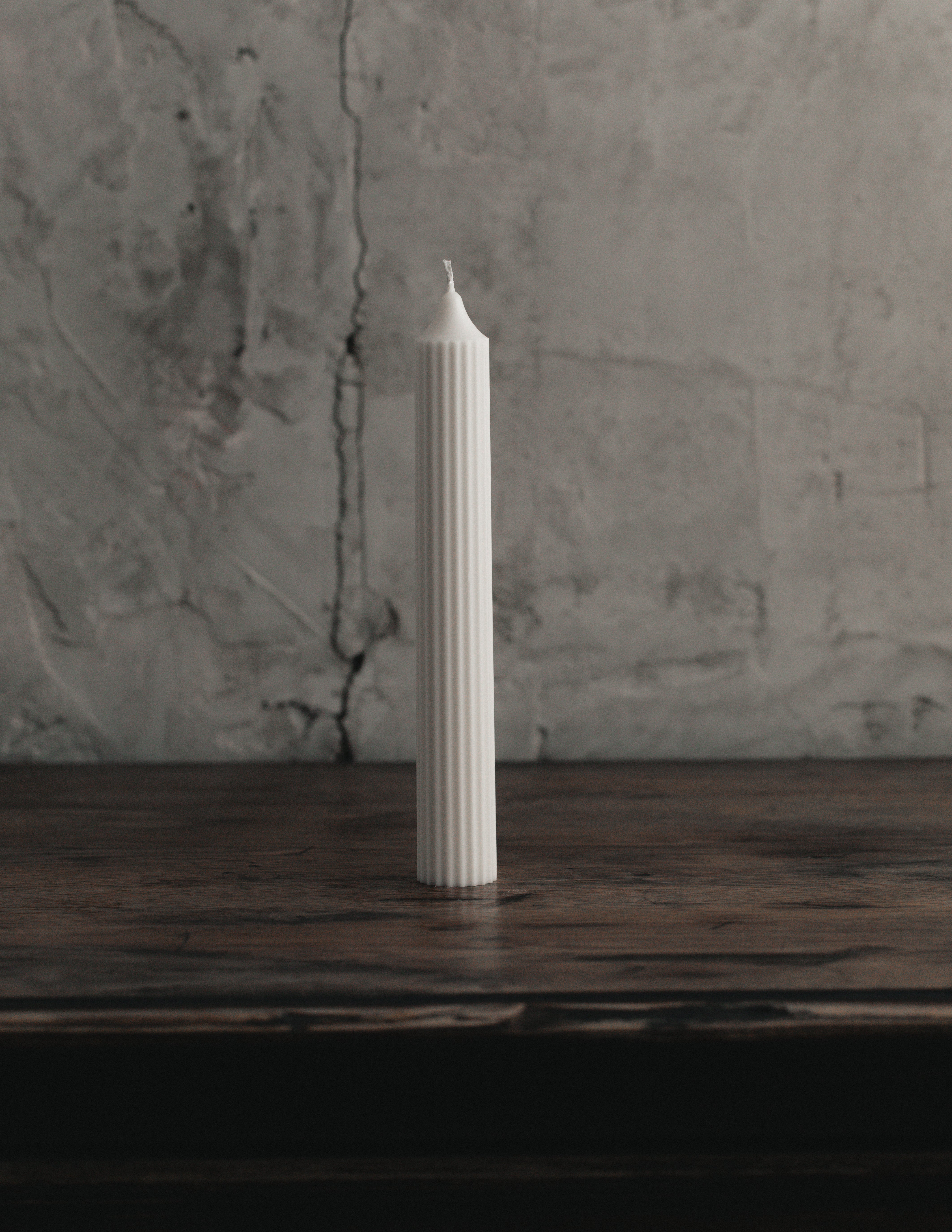 Tall Ribbed Candles