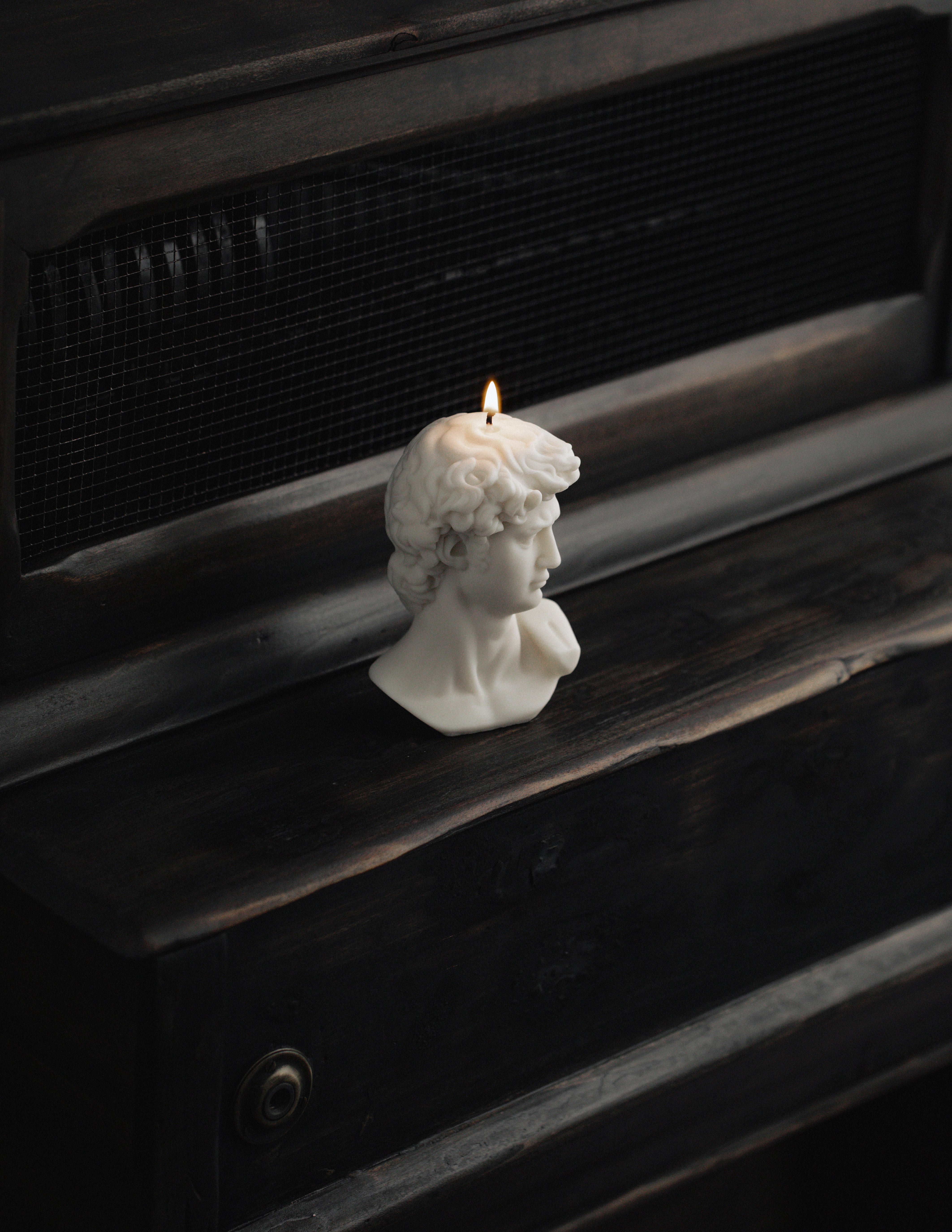 David Bust Candle