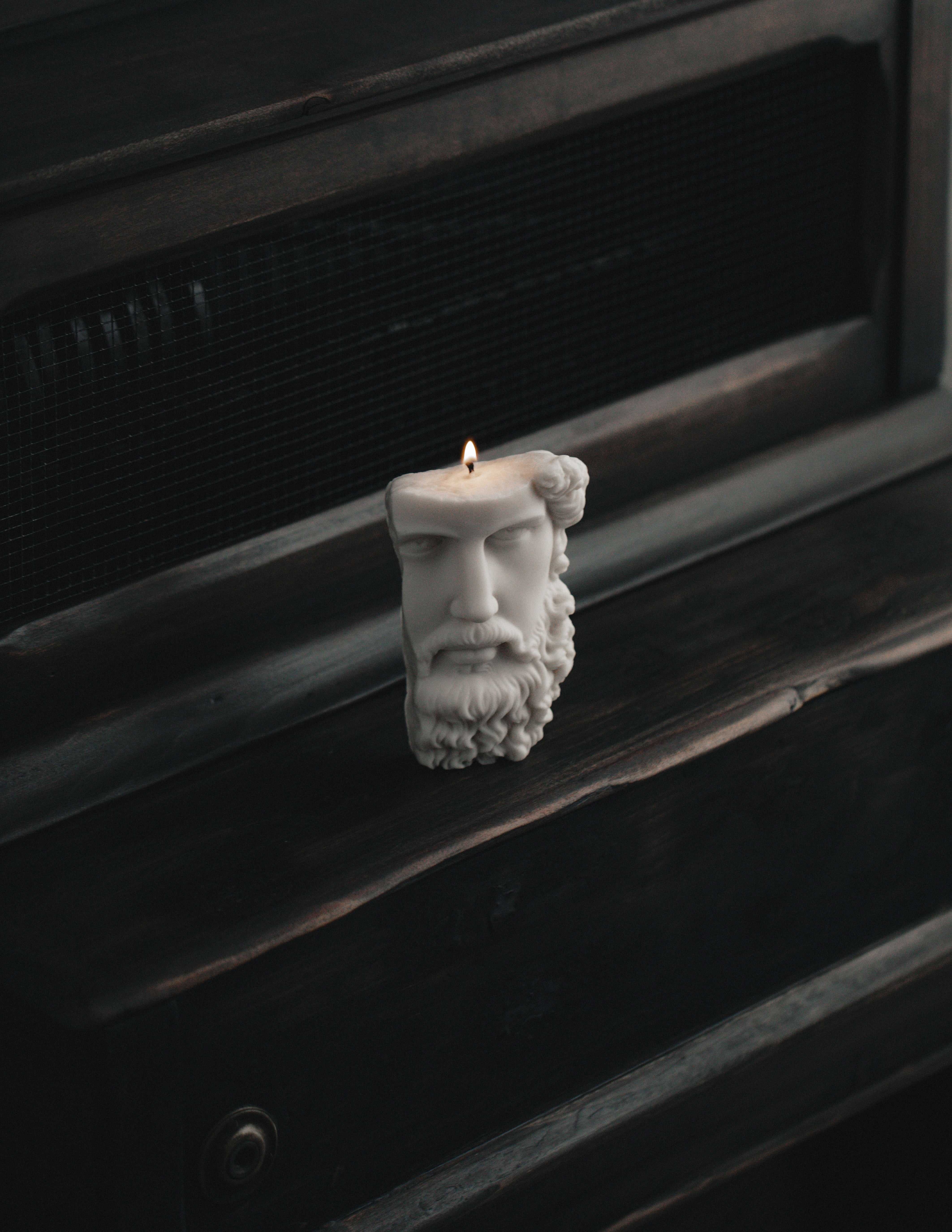 Greek Face Candle