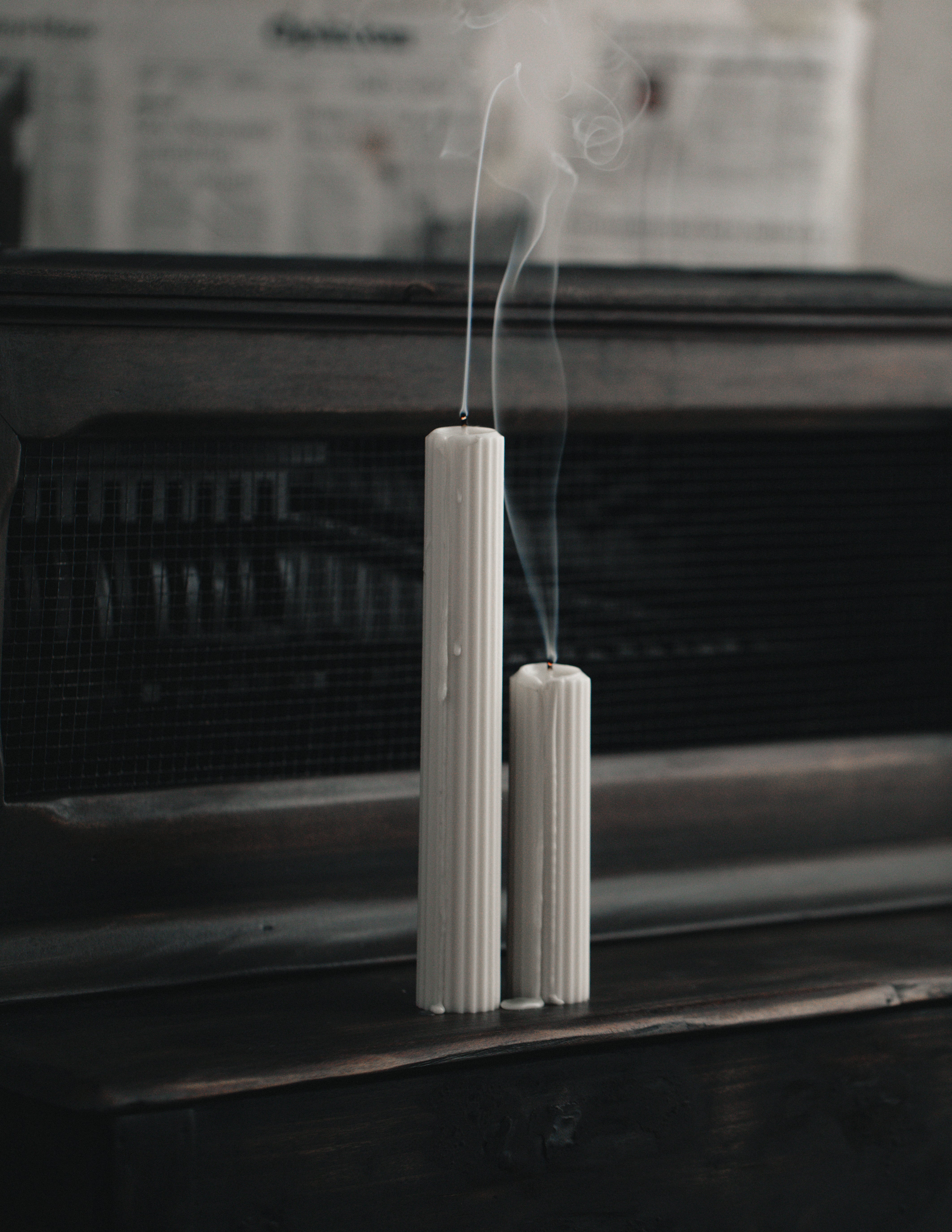 Tall Ribbed Candles