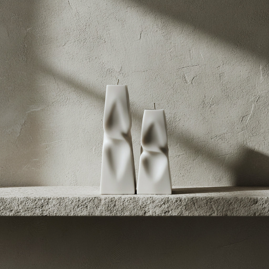 Twisted Pyramid Candle