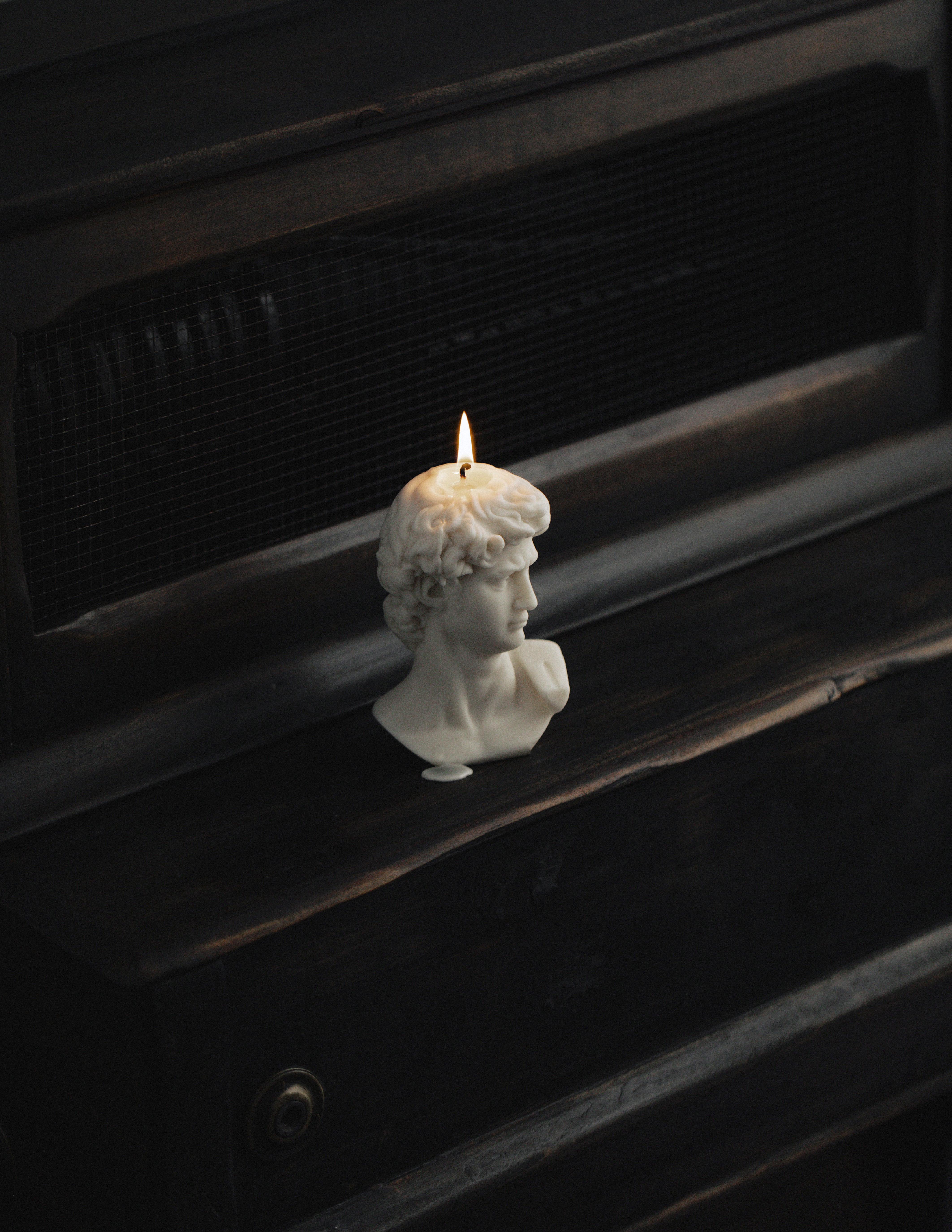 David Bust Candle