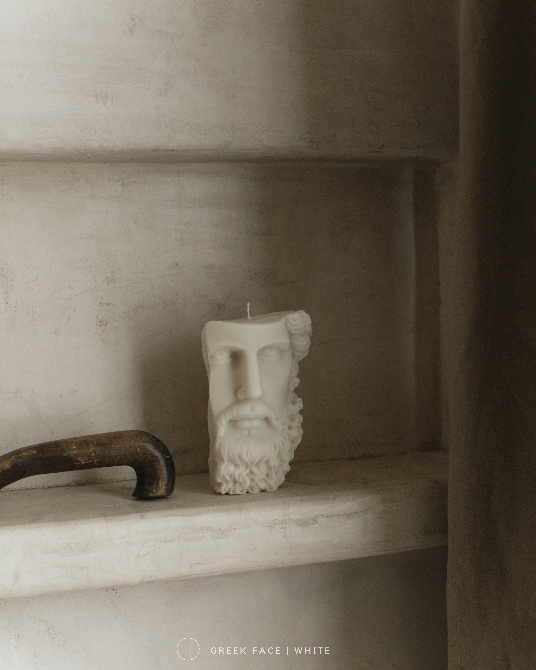 Greek Face Candle