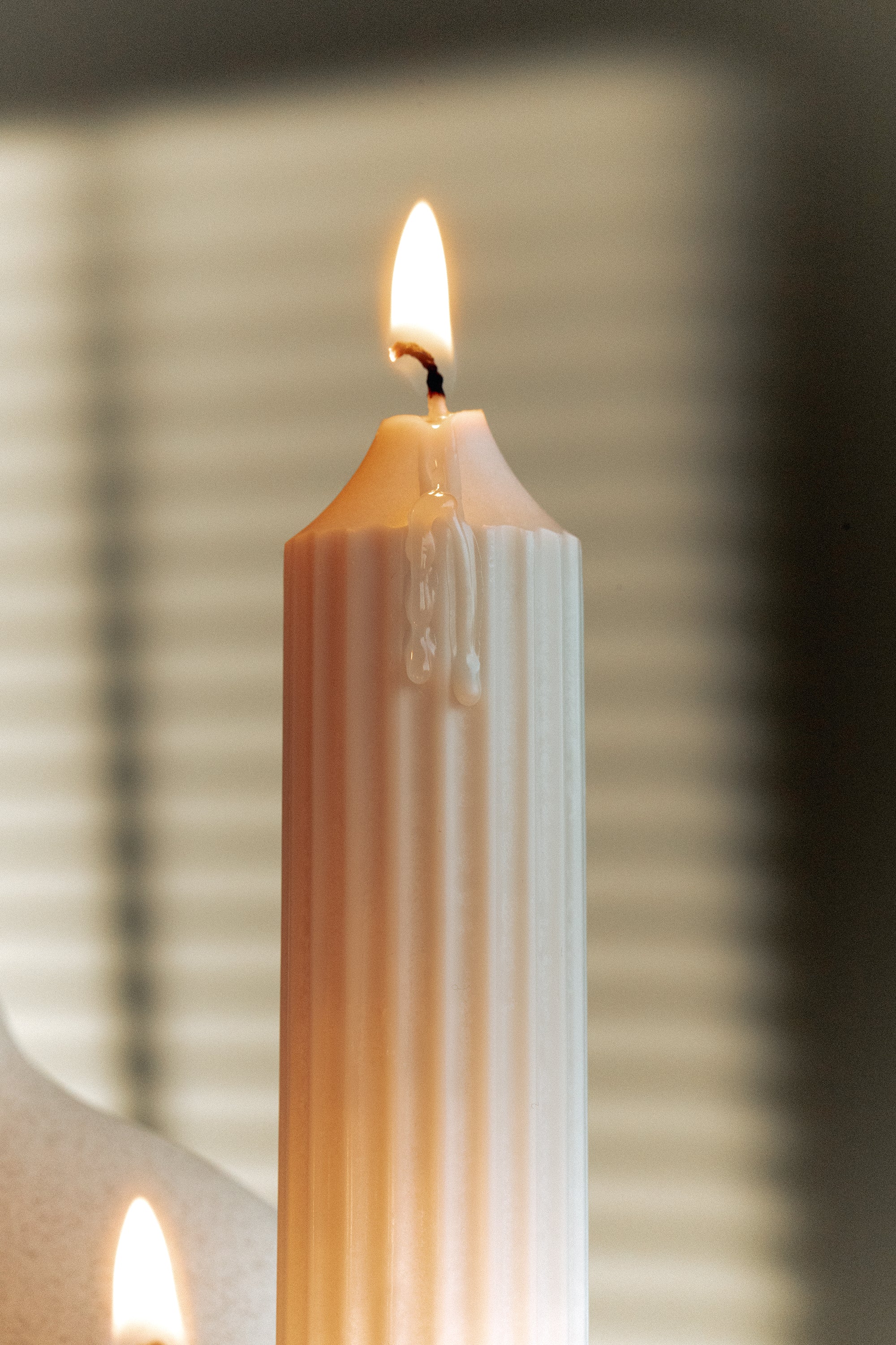 Tall Ribbed Candles