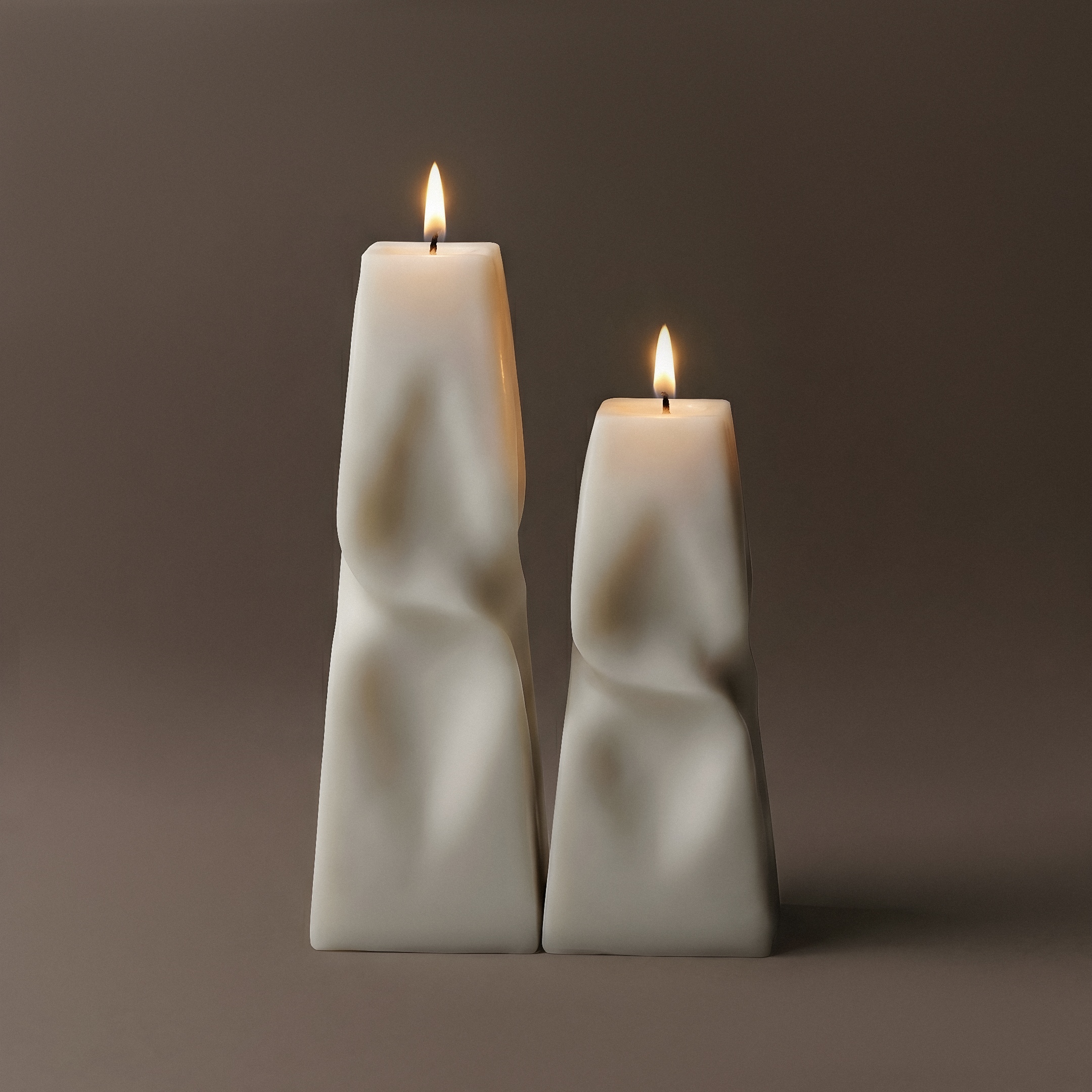 Twisted Pyramid Candle