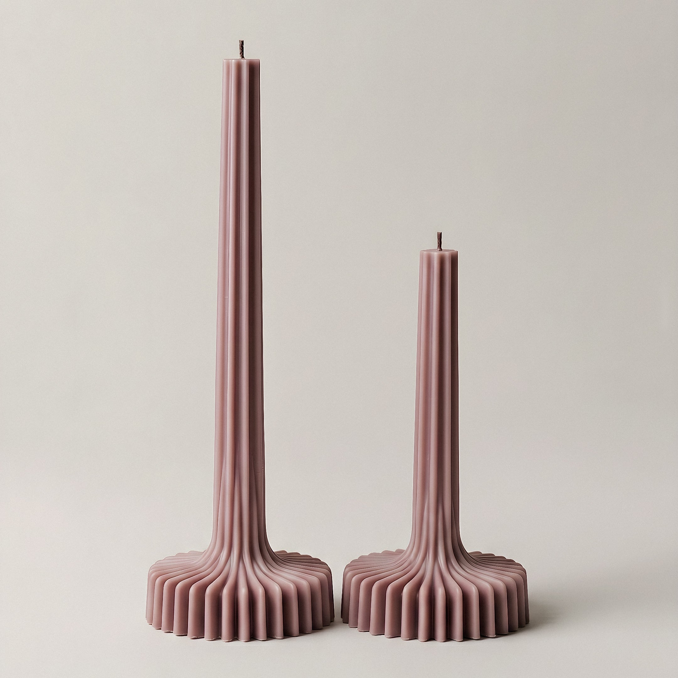 Close-up detail of handmade soy wax vase candle showing smooth texture and artisanal craftsmanship from Los Angeles