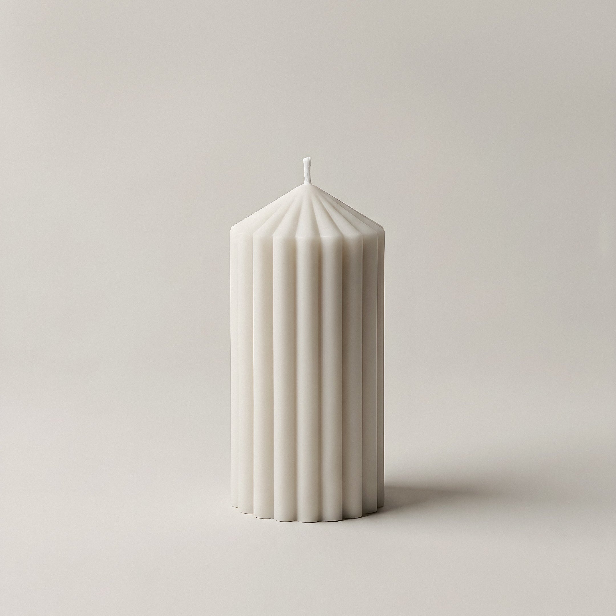 Handmade Peak sculptural candle in premium soy wax displayed in minimalist Los Angeles interior setting