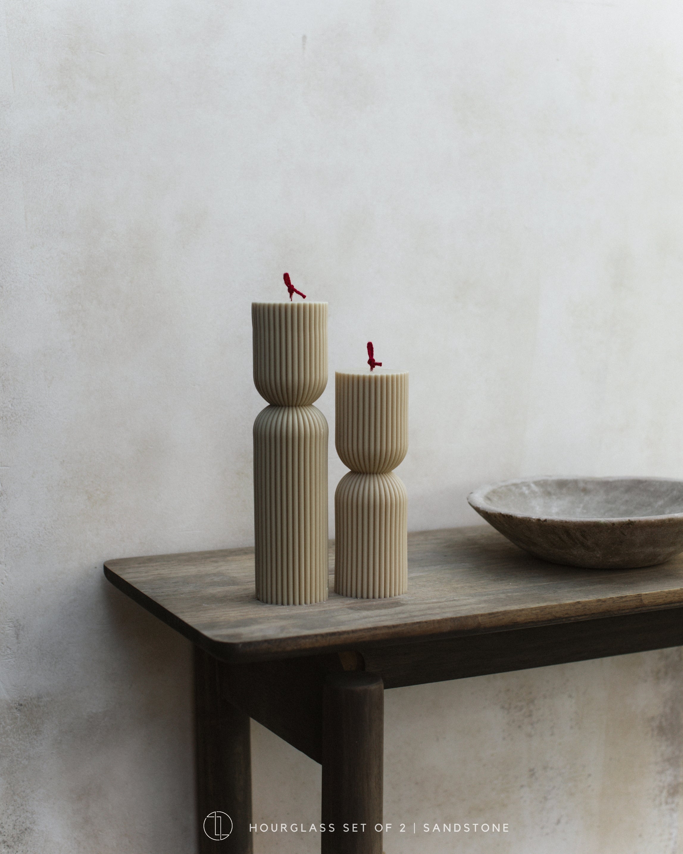 Hourglass Pillar Candle