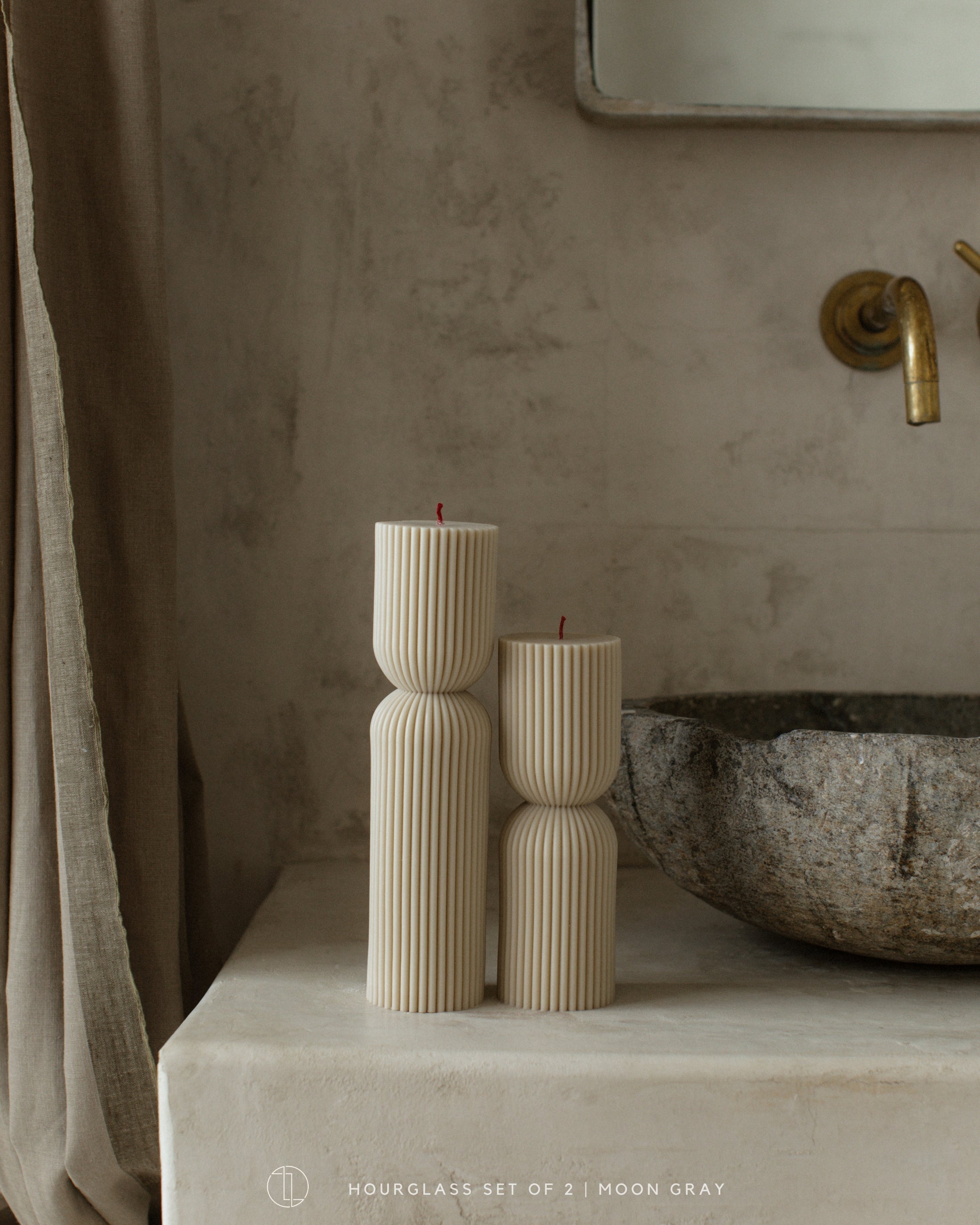 Hourglass Pillar Candle