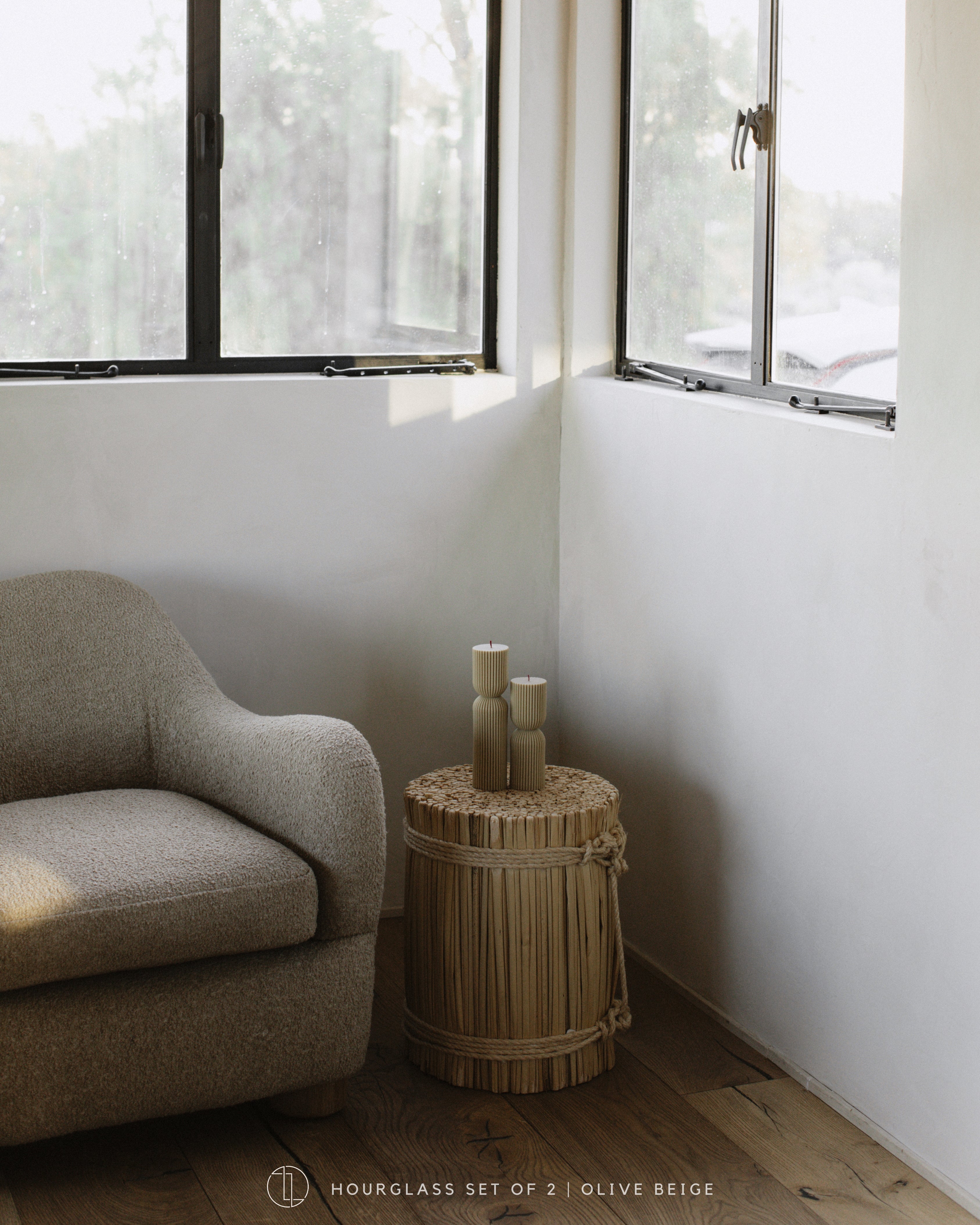 Hourglass Pillar Candle