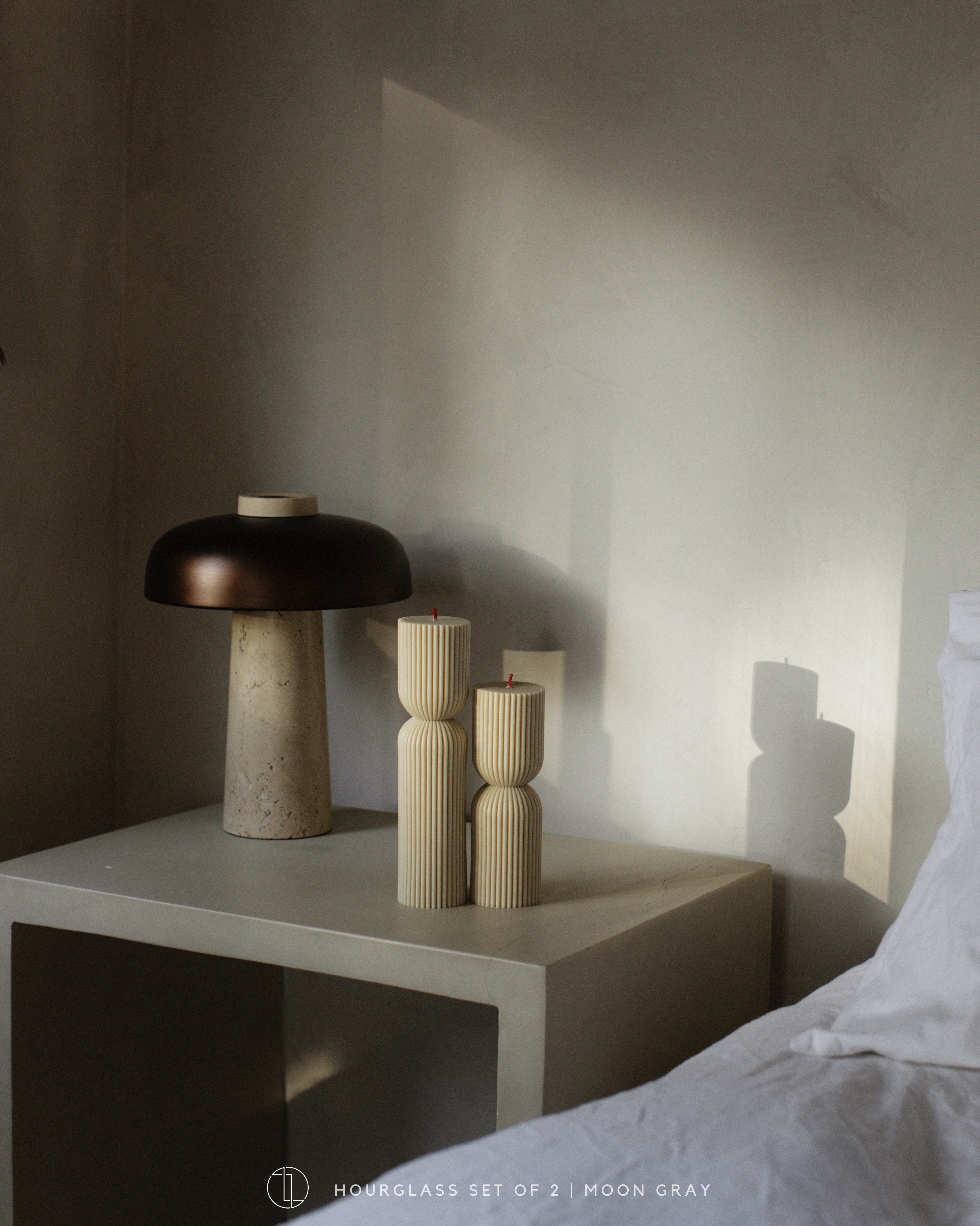 Hourglass Pillar Candle