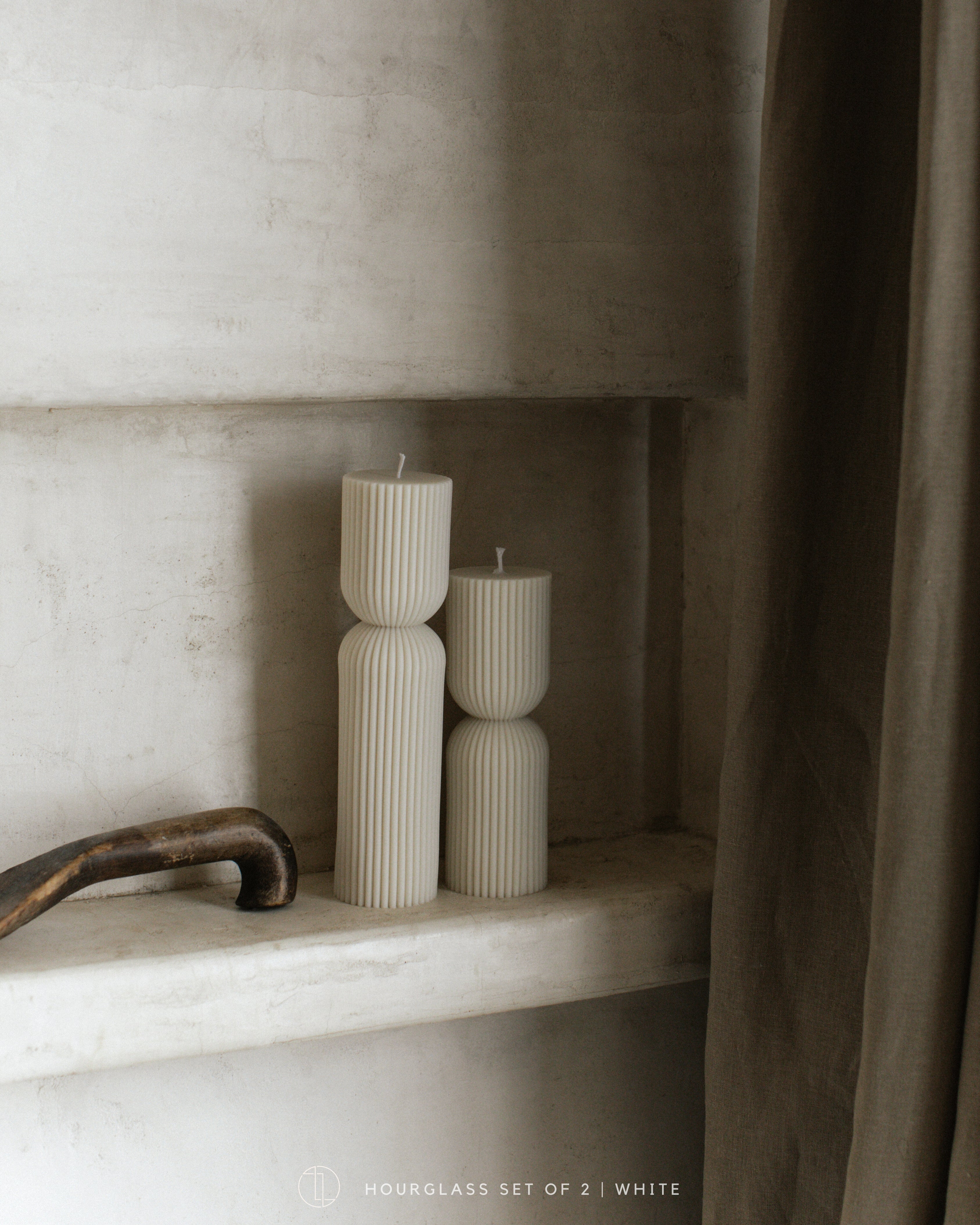 Hourglass Pillar Candle