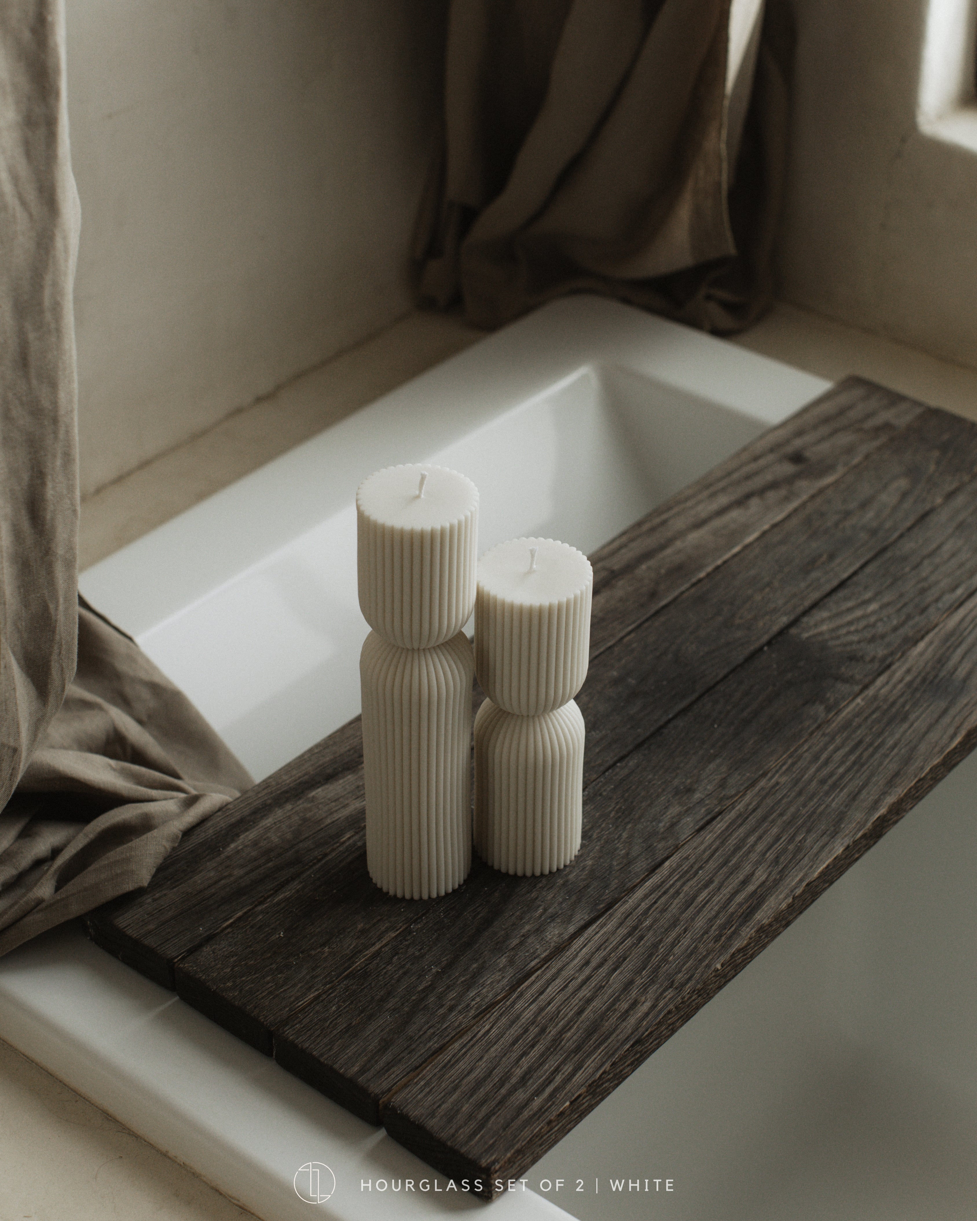 Hourglass Pillar Candle
