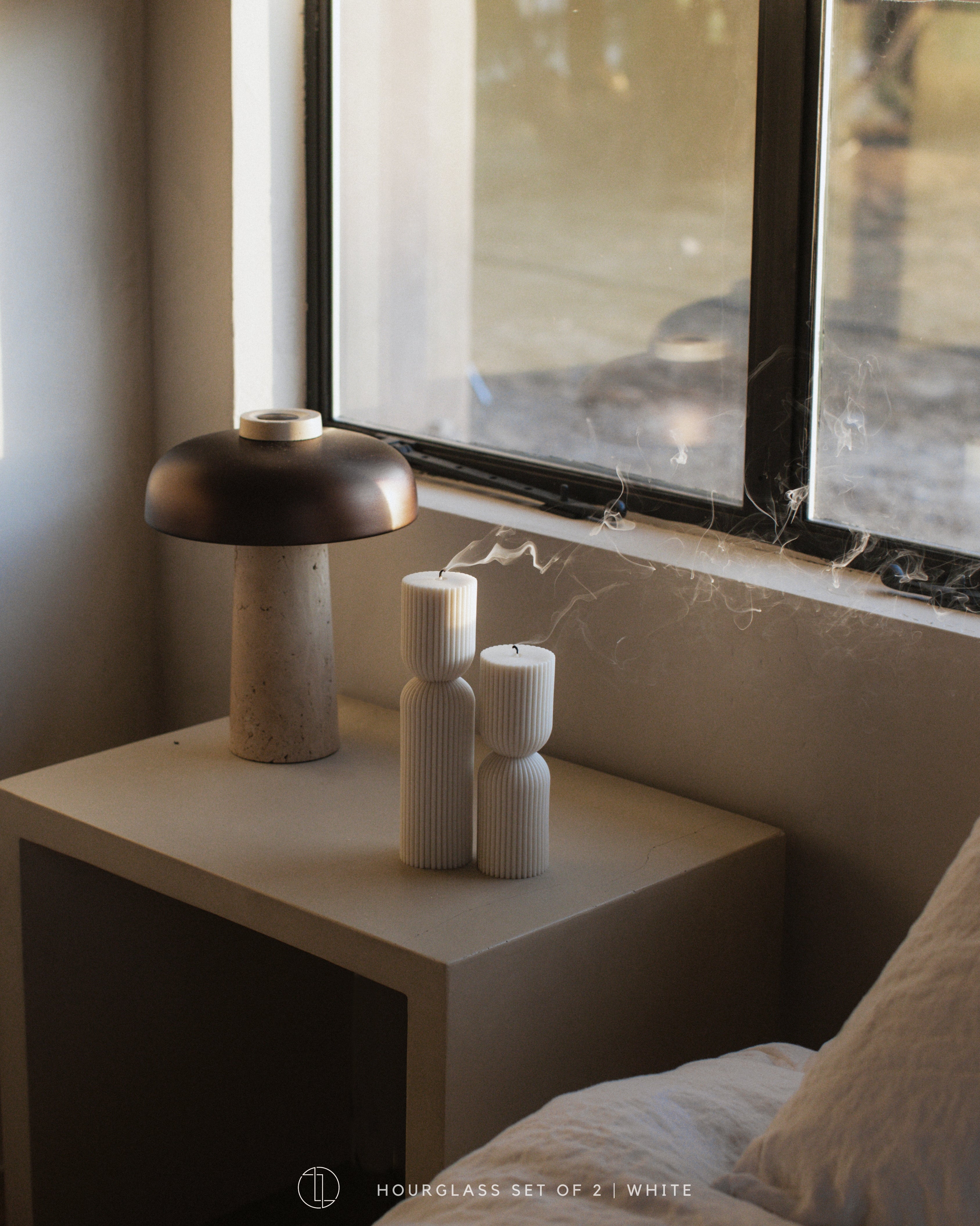 Hourglass Pillar Candle