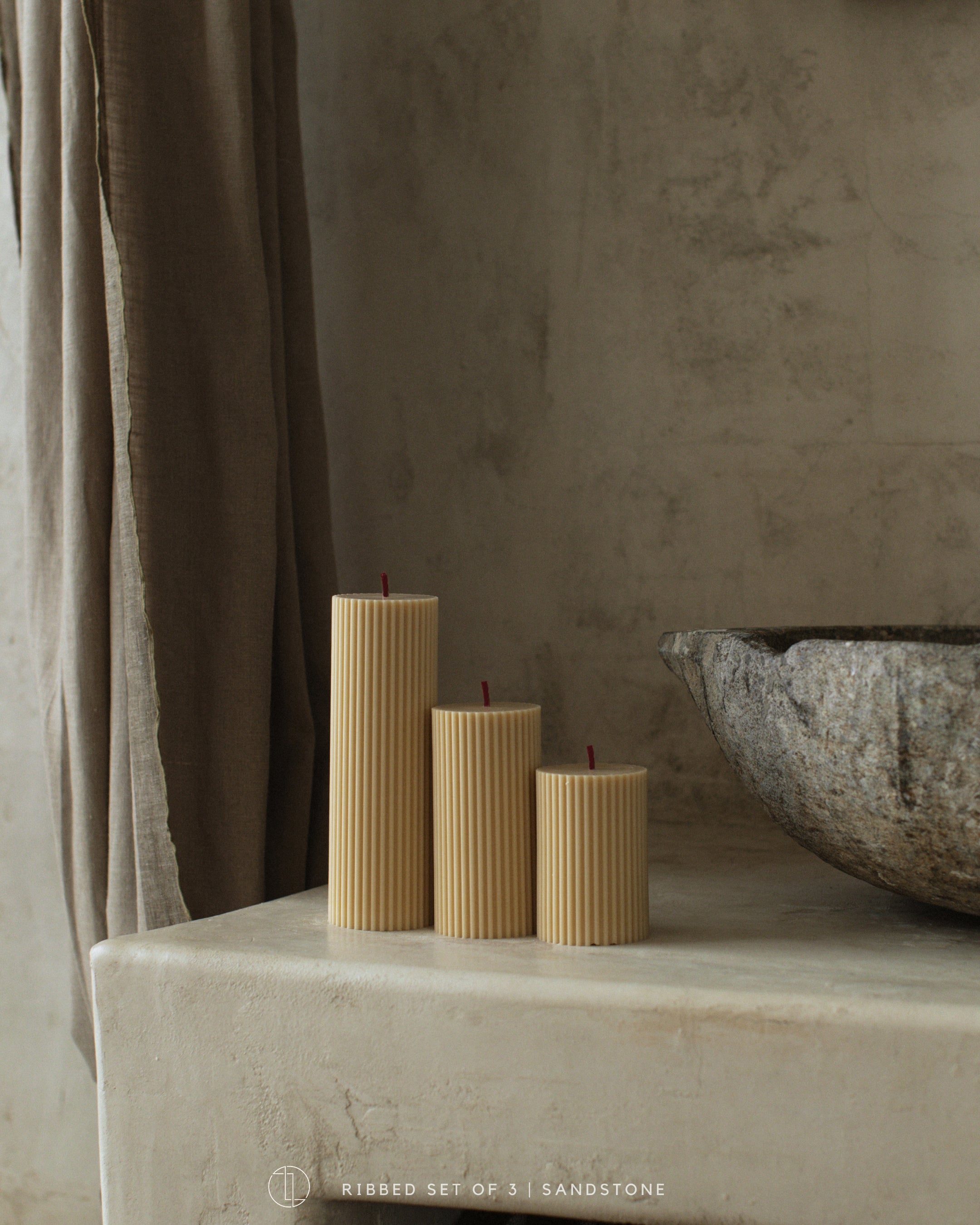 Ribbed Candle