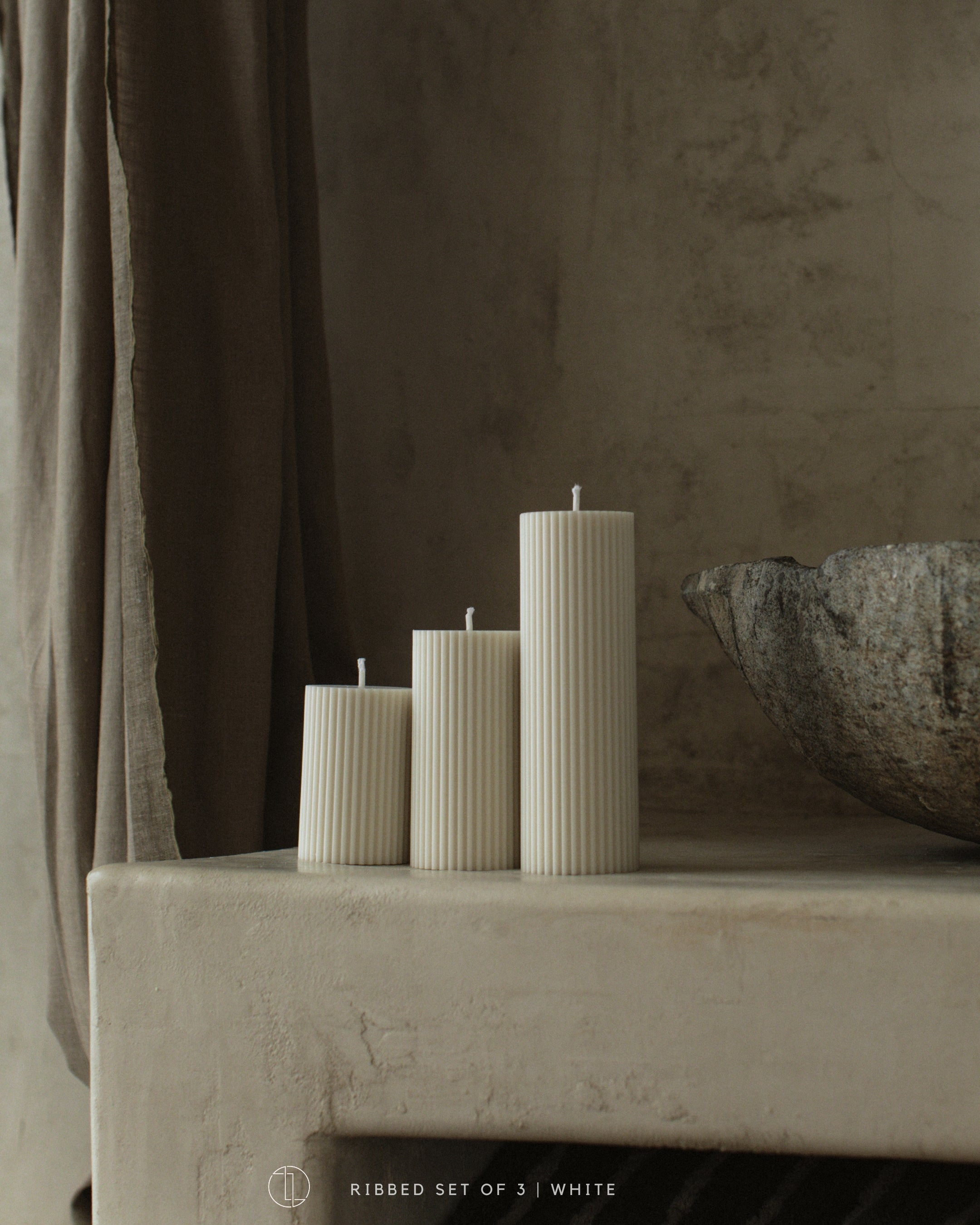 Ribbed Candle