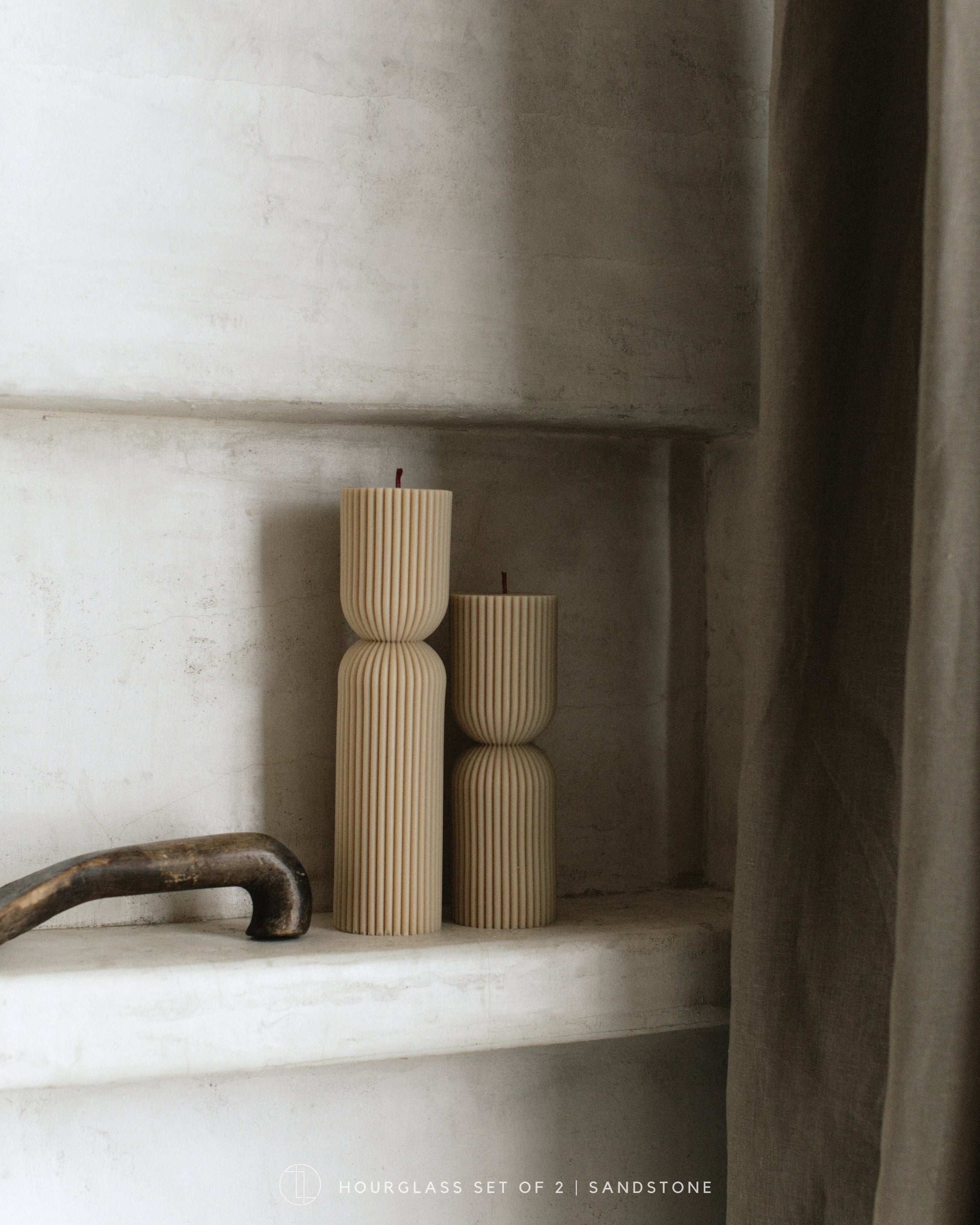 Hourglass Pillar Candle