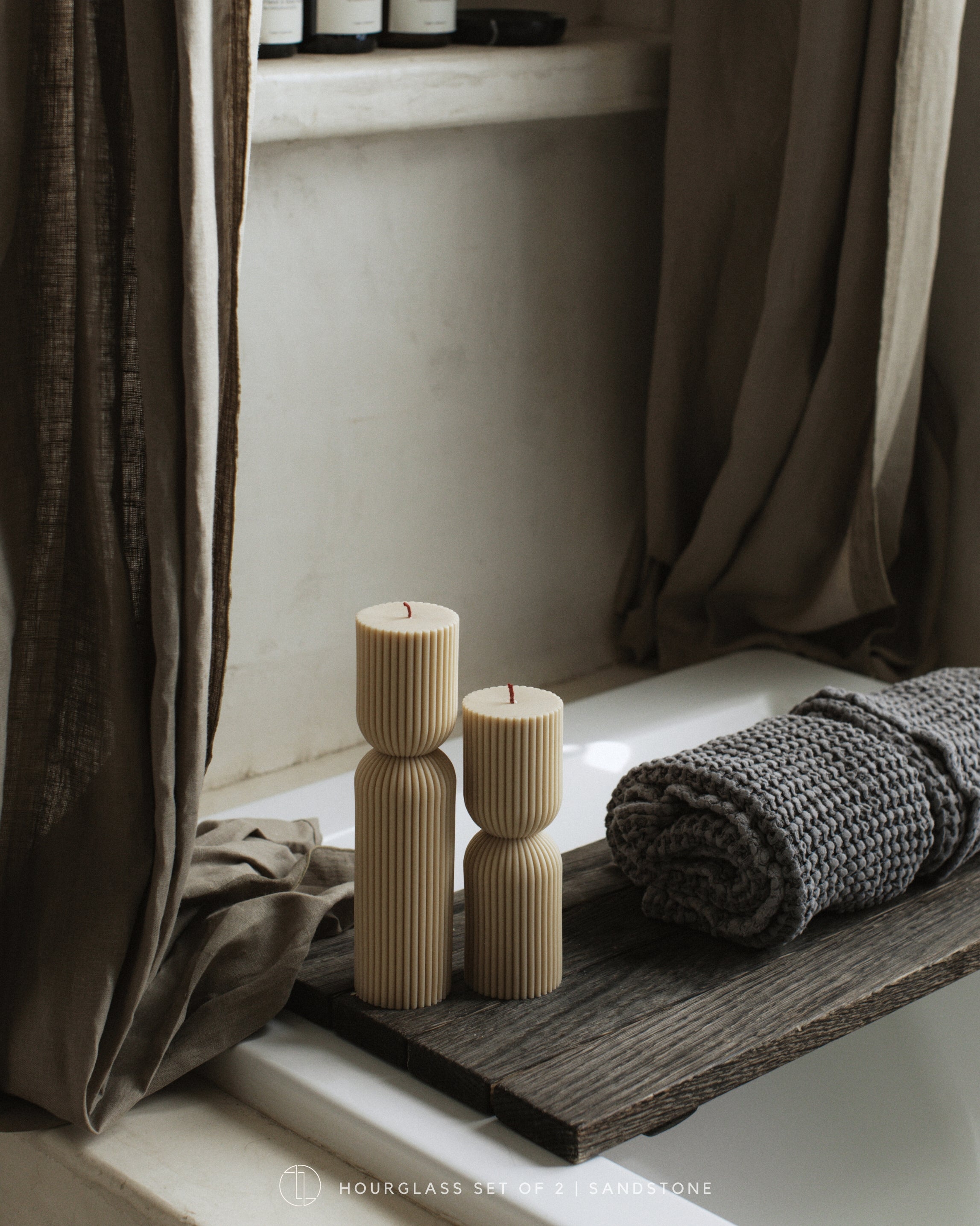 Hourglass Pillar Candle