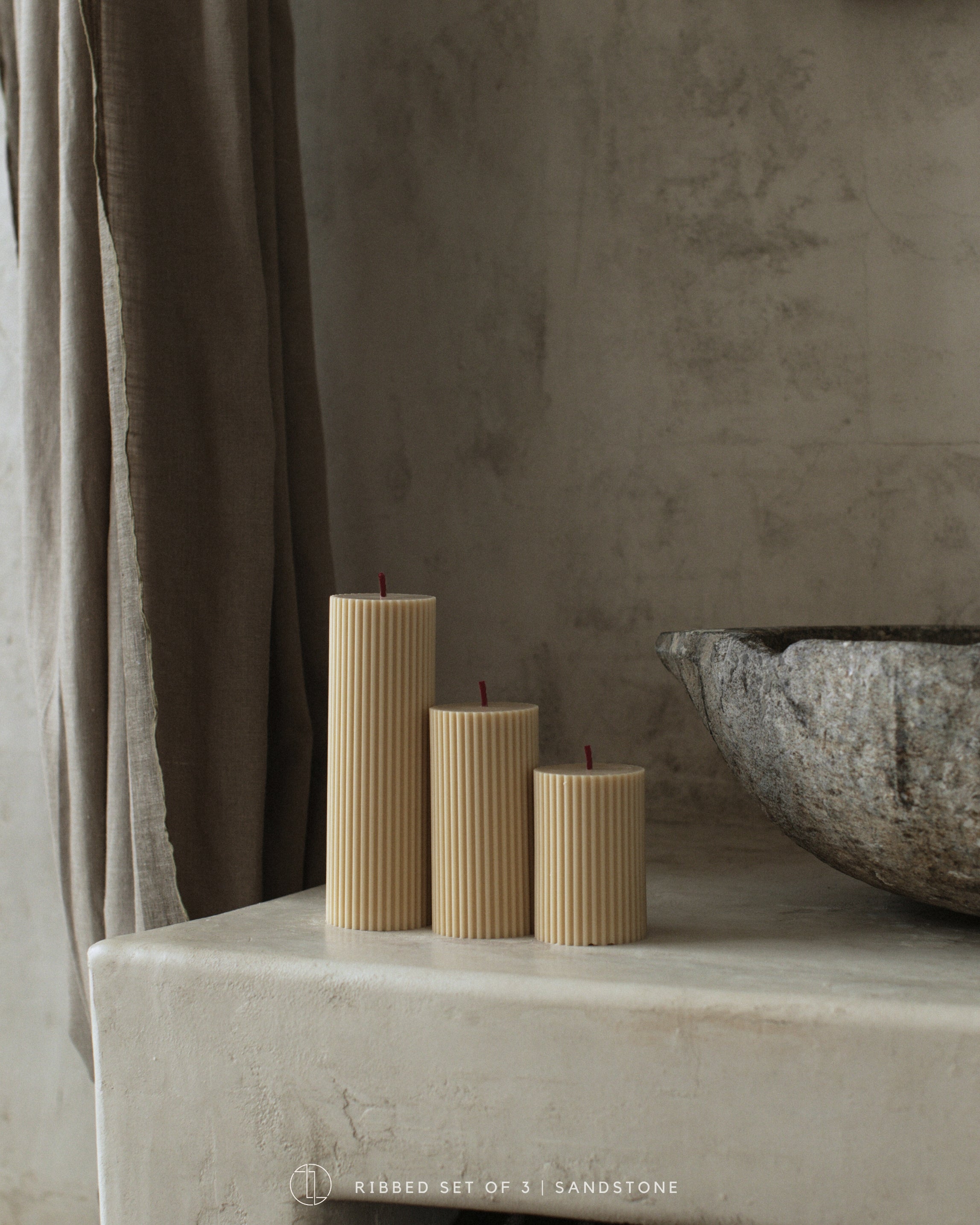 Ribbed Candle