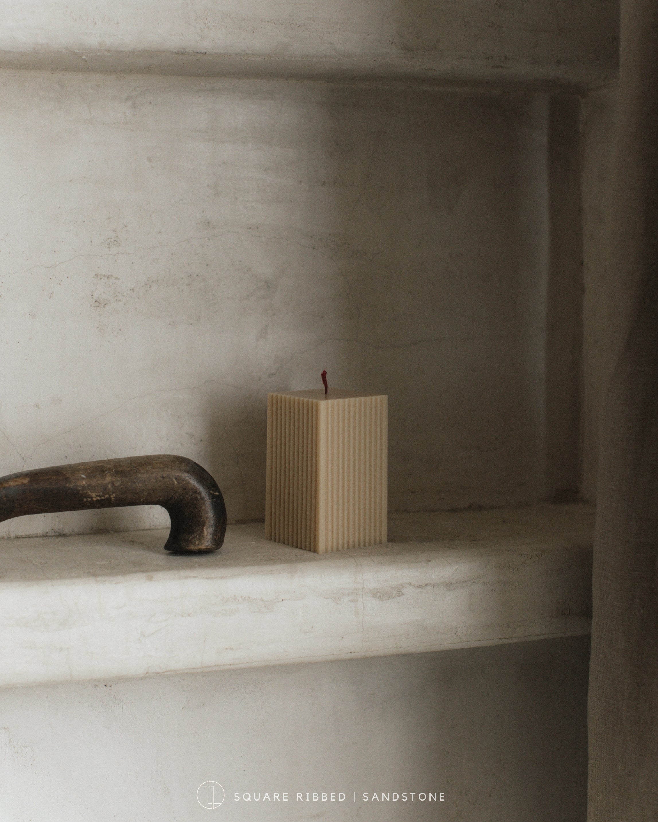 Square Ribbed Candle