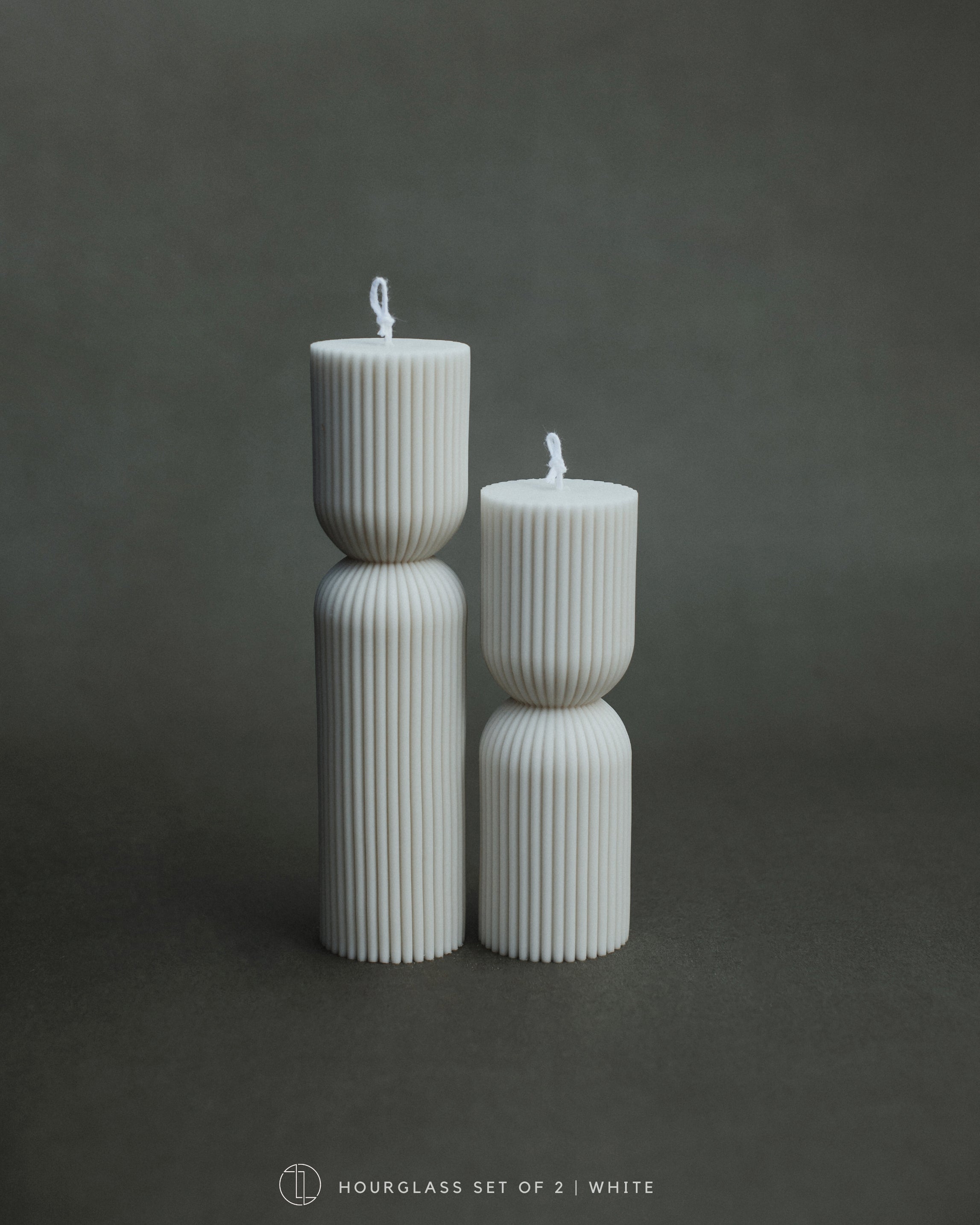 Hourglass Pillar Candle