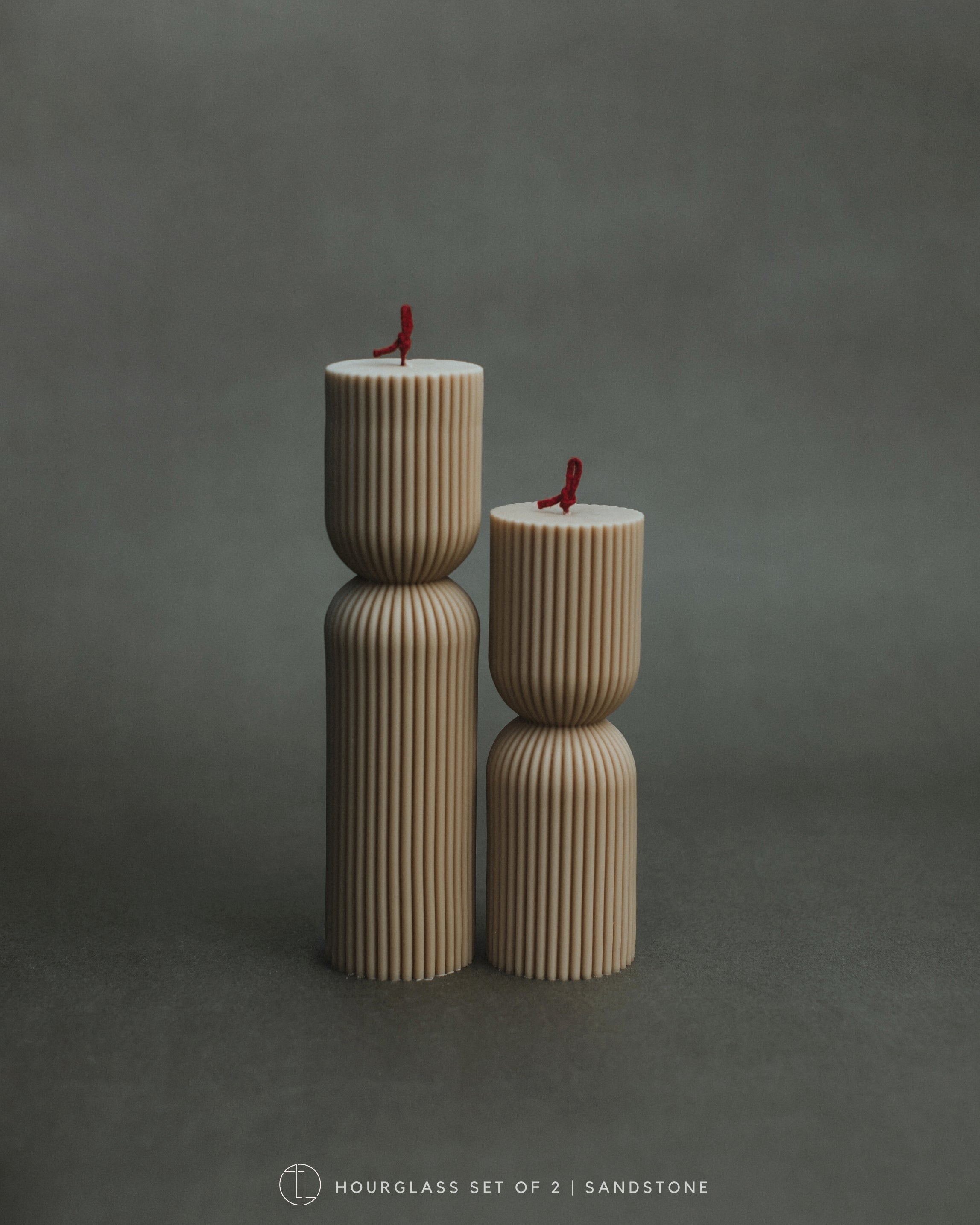 Hourglass Pillar Candle