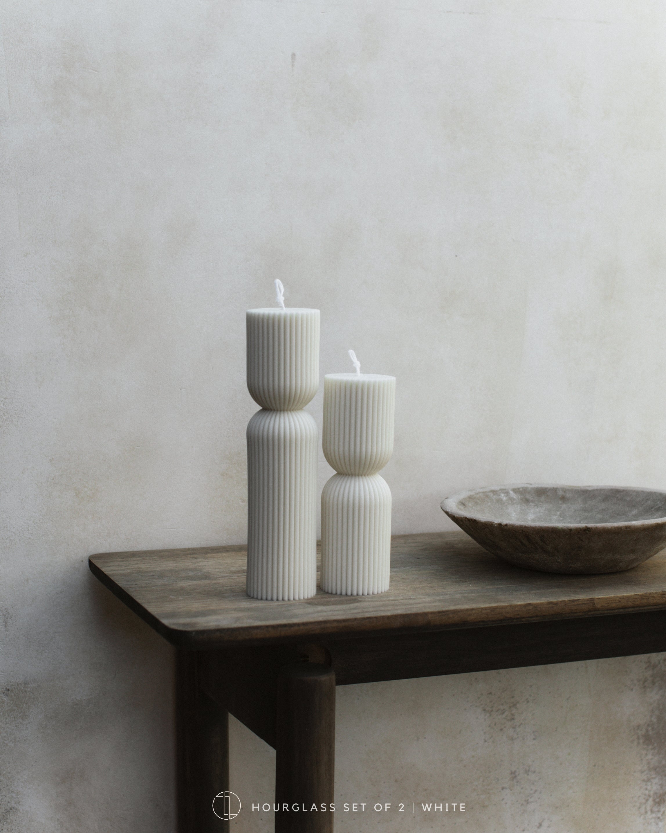Hourglass Pillar Candle