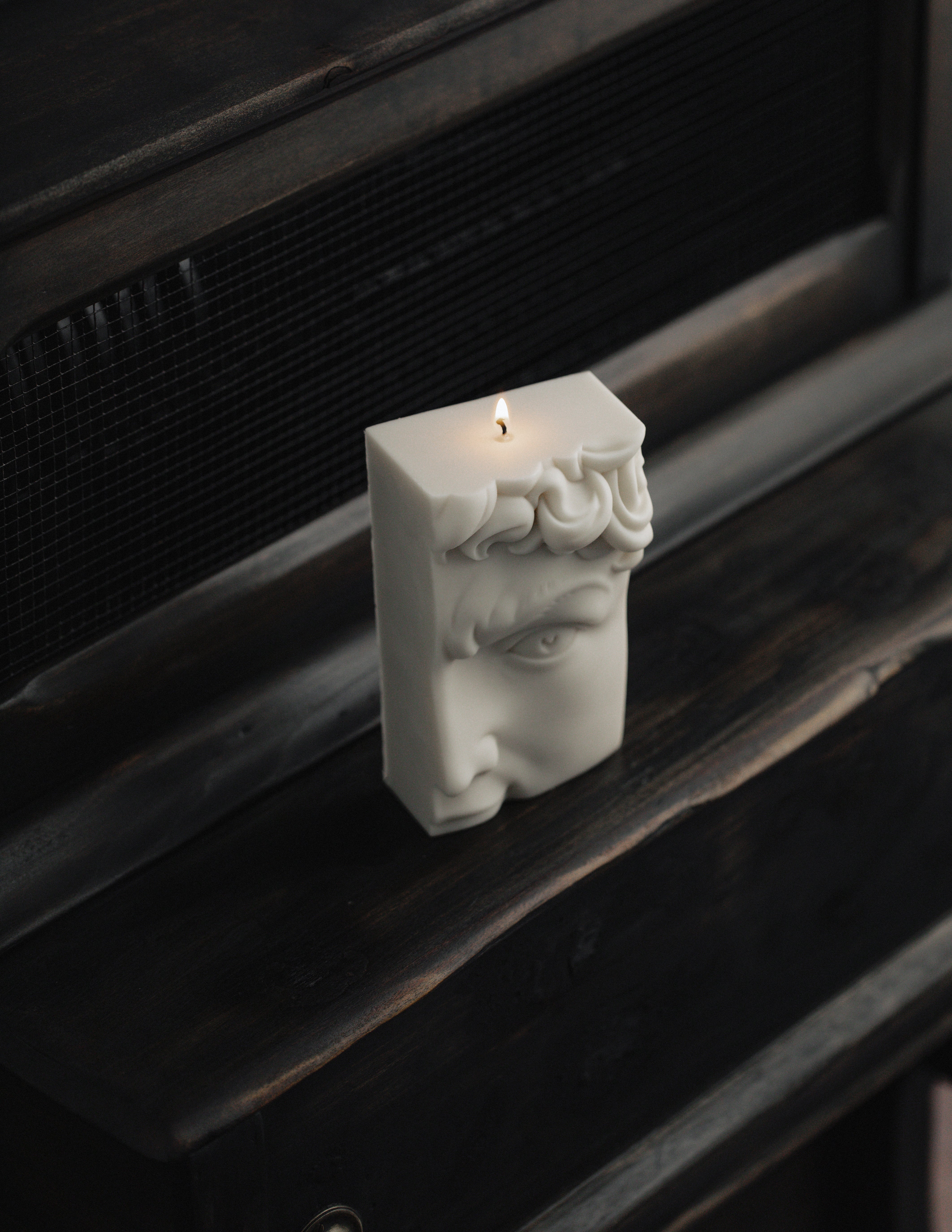 David's Half Face Candle