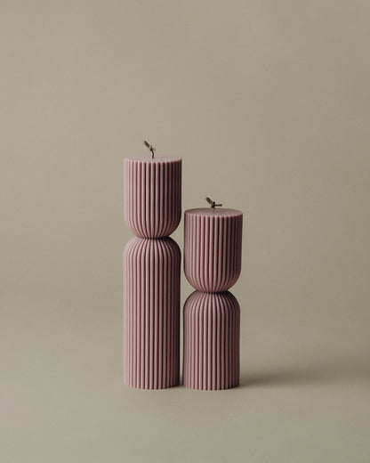 Hourglass Pillar Candle