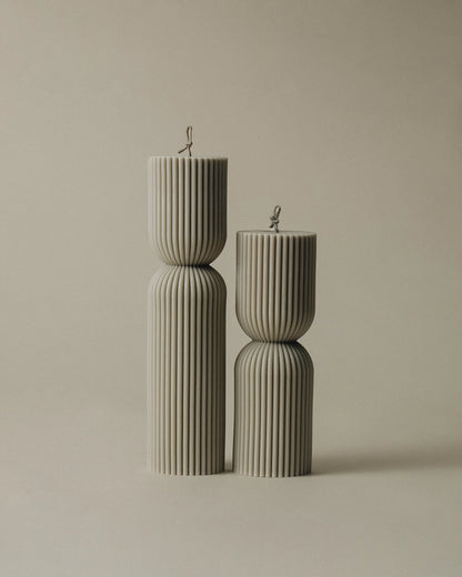 Hourglass Pillar Candle