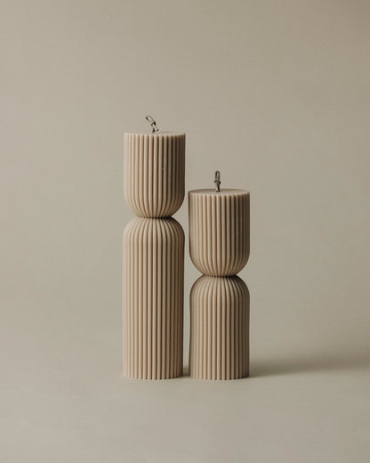 Hourglass Pillar Candle
