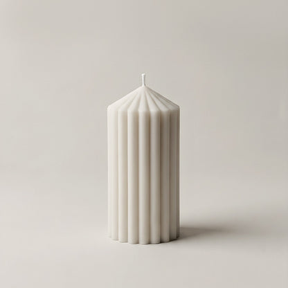Handmade Peak sculptural candle in premium soy wax displayed in minimalist Los Angeles interior setting