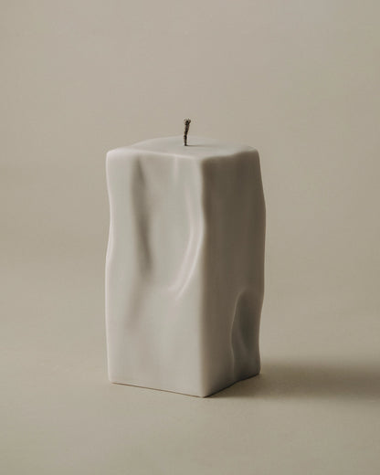 Raw Block Candle - Large - Light Beige