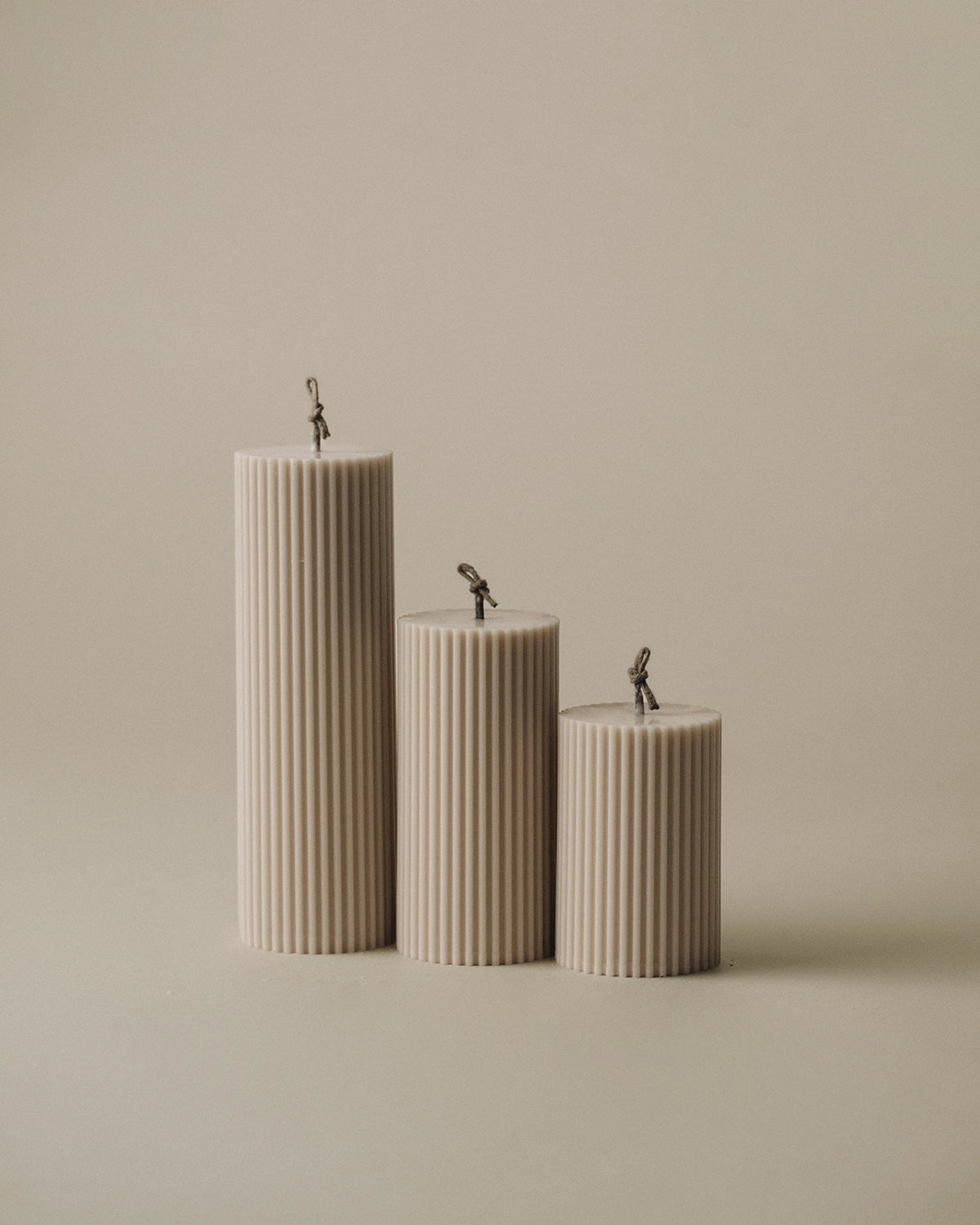 Roman Ribbed Candle