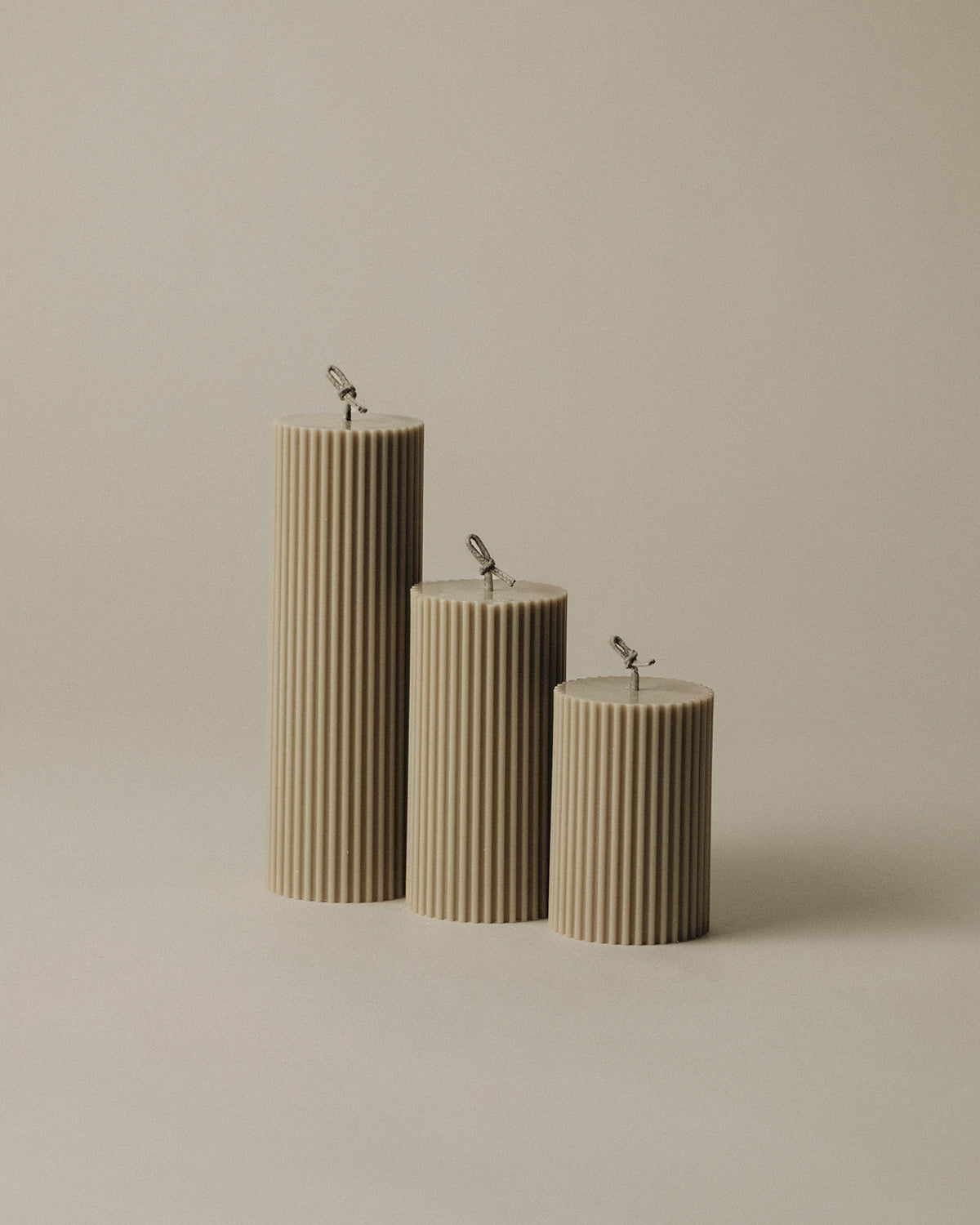 Roman Ribbed Candle