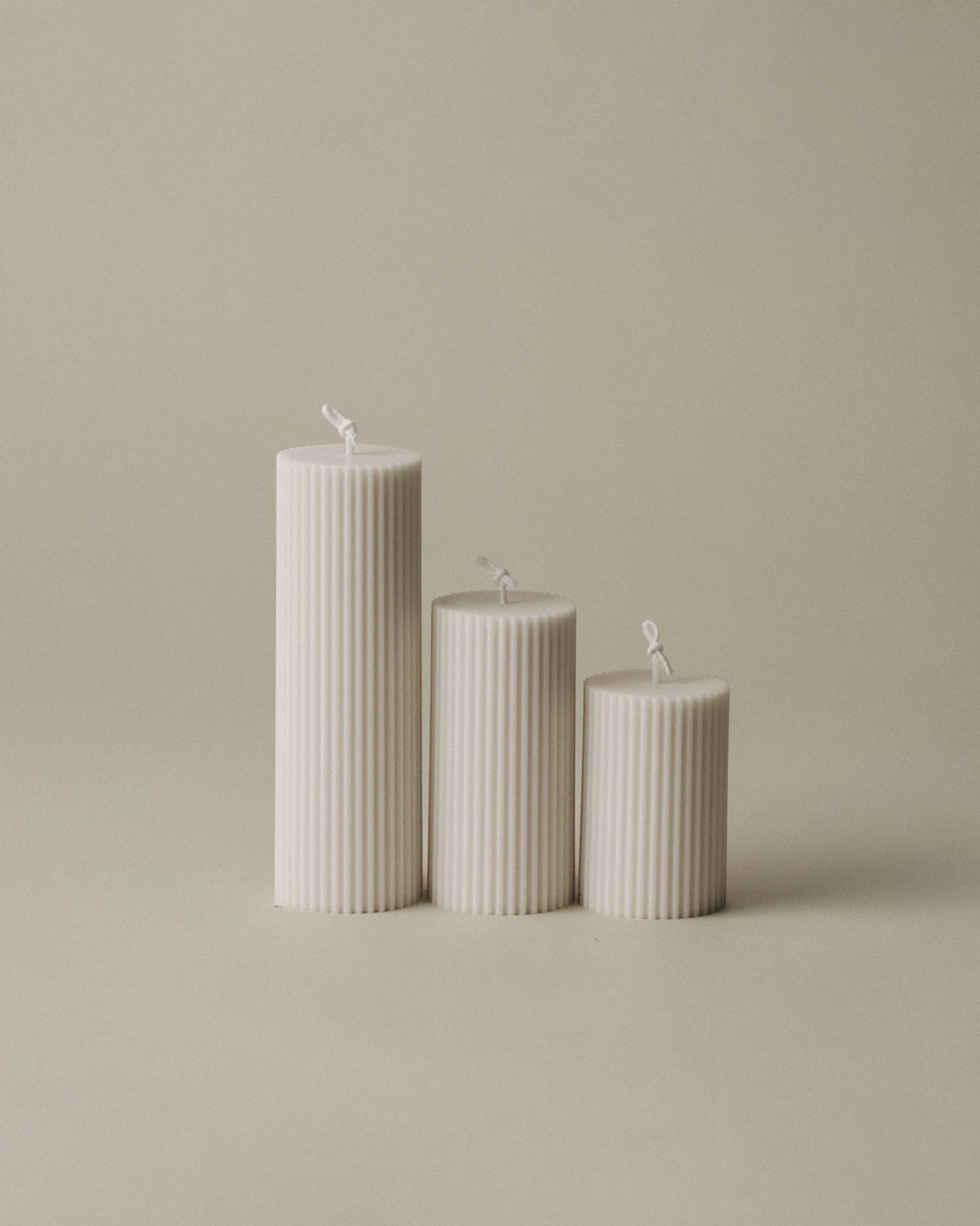 Roman Ribbed Candle