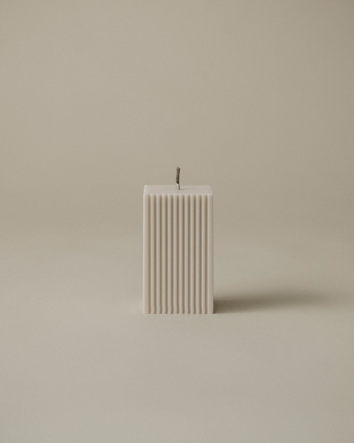 Square Ribbed Candle