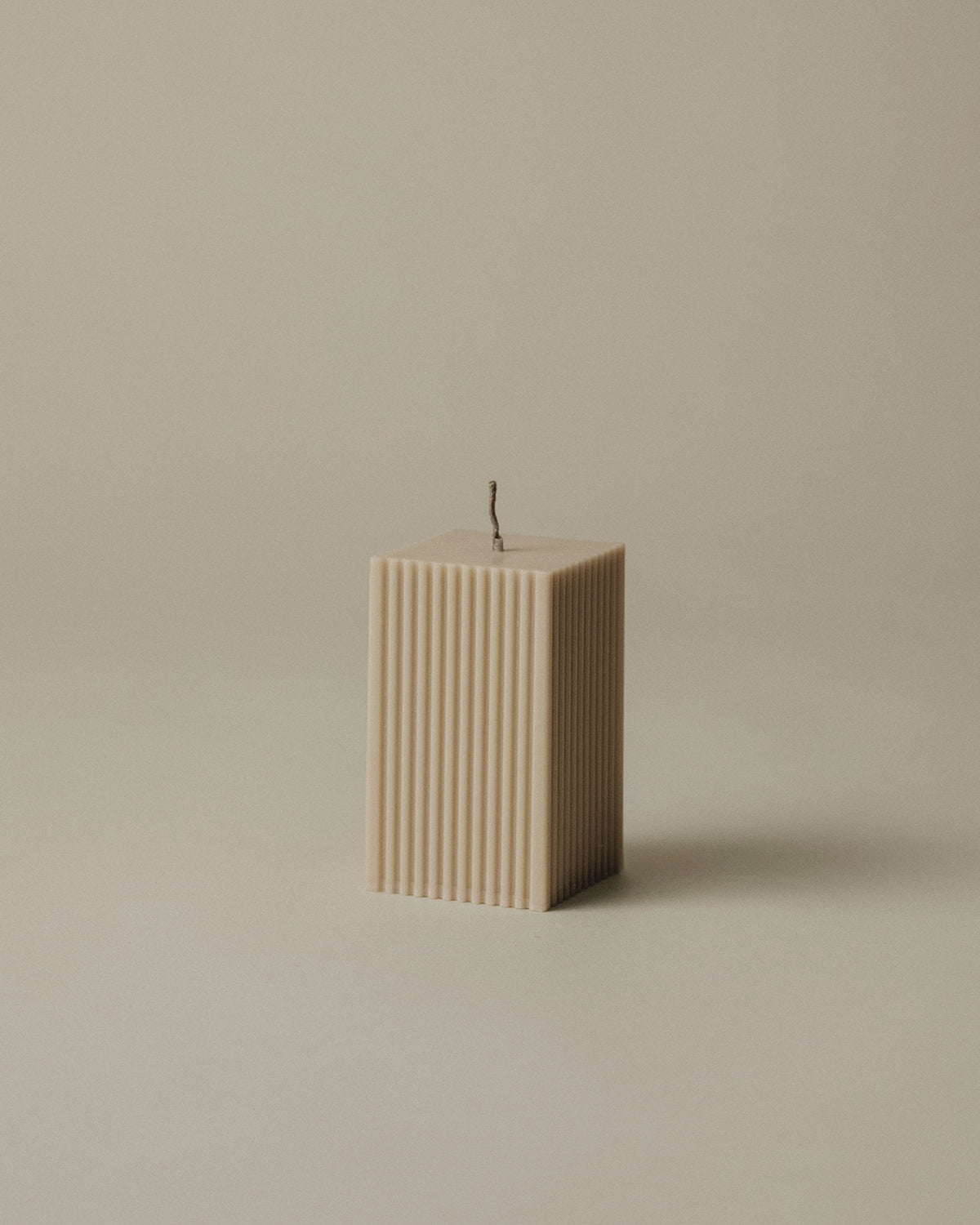 Square Ribbed Candle