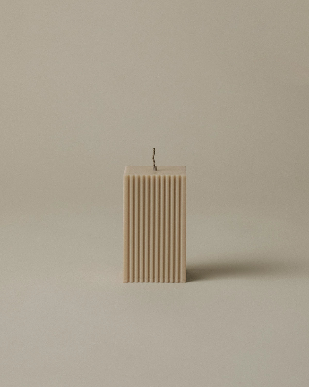 Square Ribbed Candle
