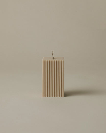 Square Ribbed Candle
