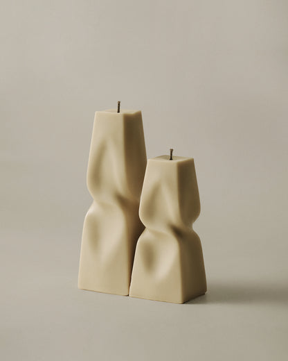 Twisted Pyramid Candle
