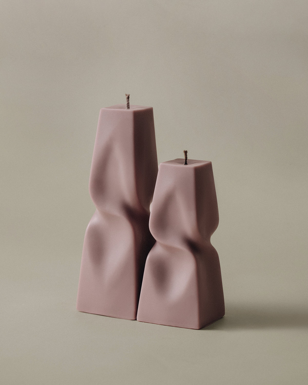 Twisted Pyramid Candle