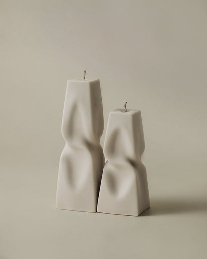 Twisted Pyramid Candle