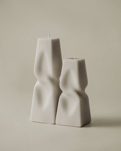 Twisted Pyramid Candle